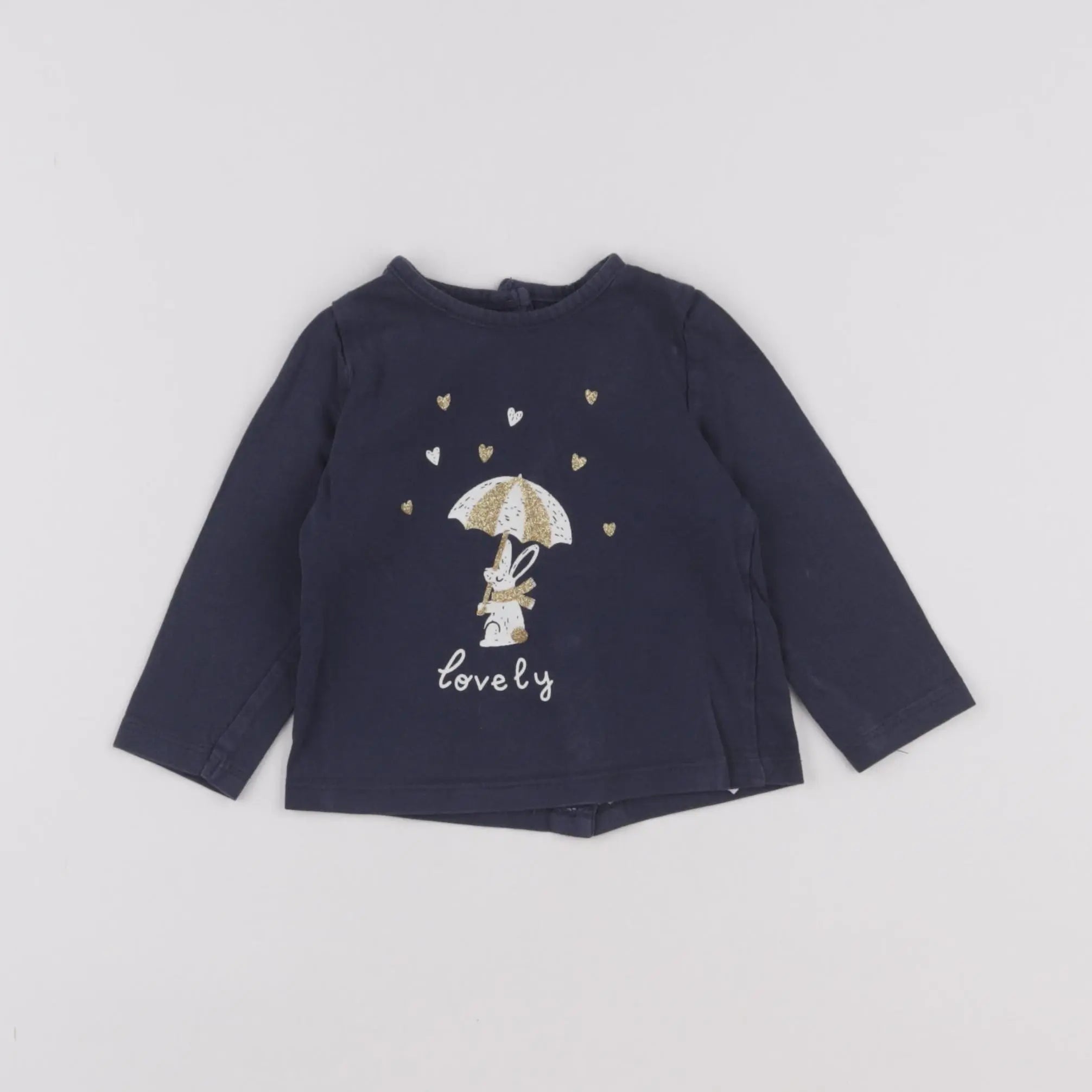 Vertbaudet - tee-shirt bleu - 6 mois