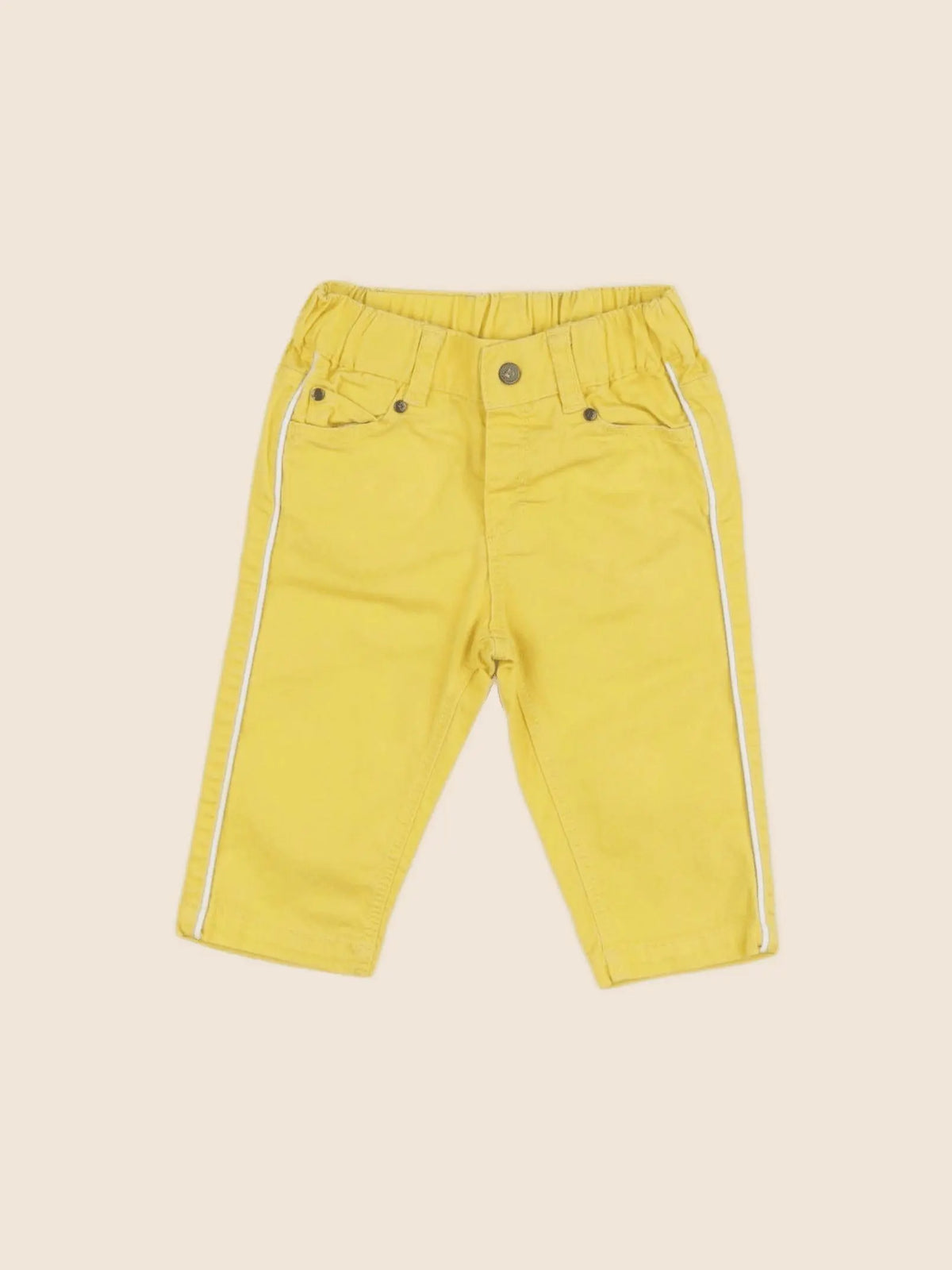 Petit Bateau - pantalon jaune - 3 mois
