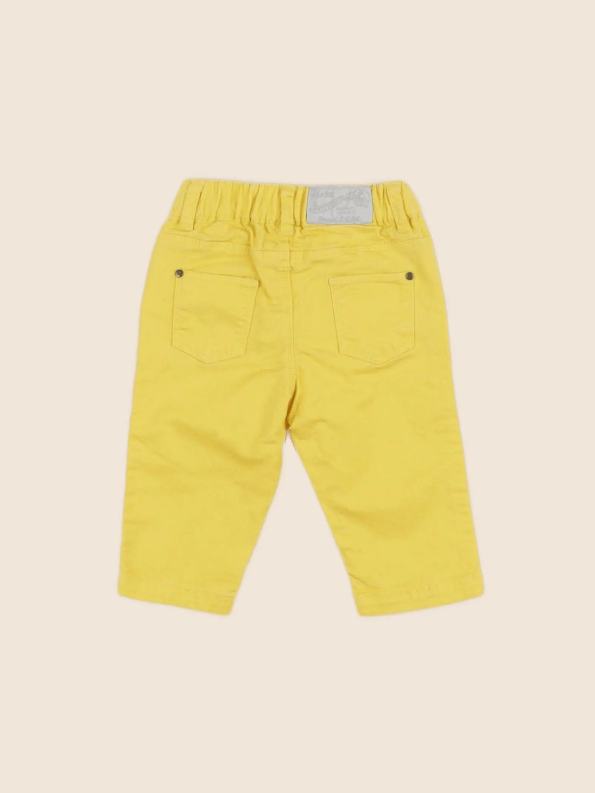 Petit Bateau - pantalon jaune - 3 mois