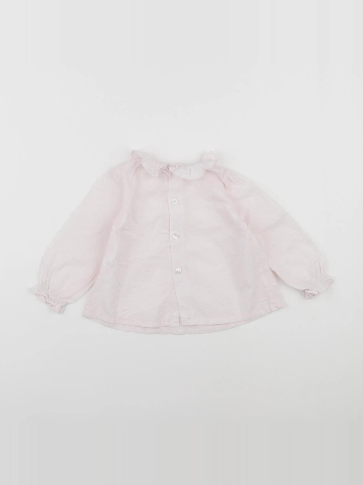 Lola Palacios - blouse rose - 12 mois