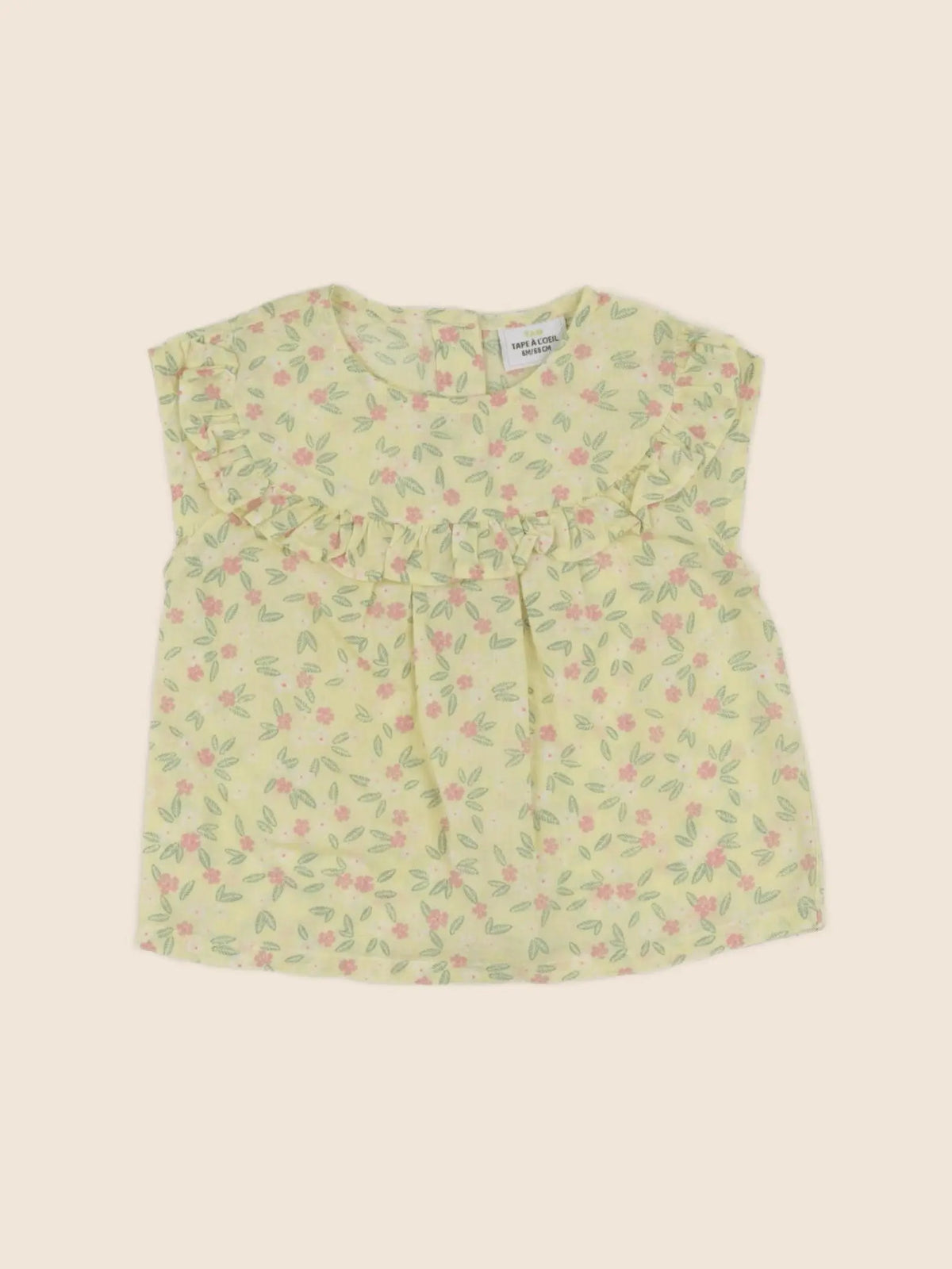Tape à l'oeil - blouse jaune - 6 mois