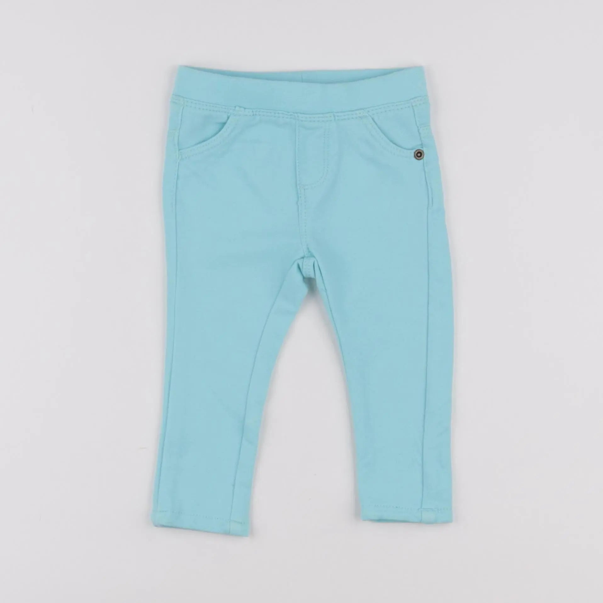 Vertbaudet - jegging bleu - 6 mois