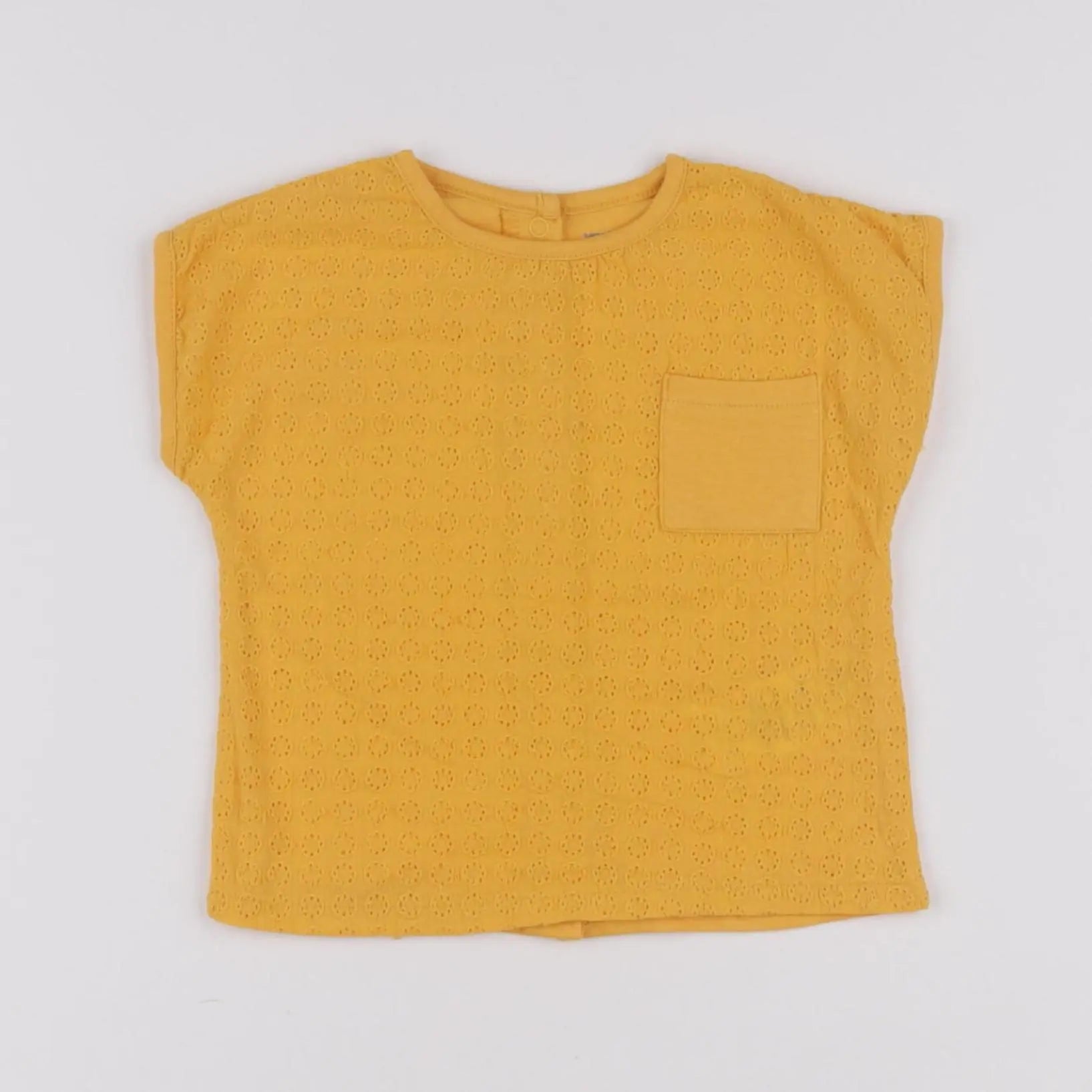 Vertbaudet - tee-shirt jaune - 6 mois