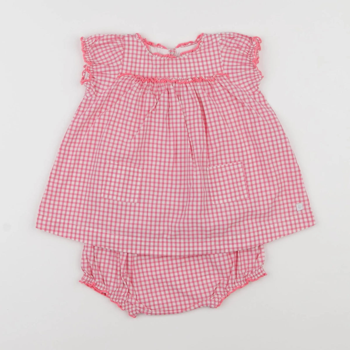 Petit Bateau - robe rose - 6 mois