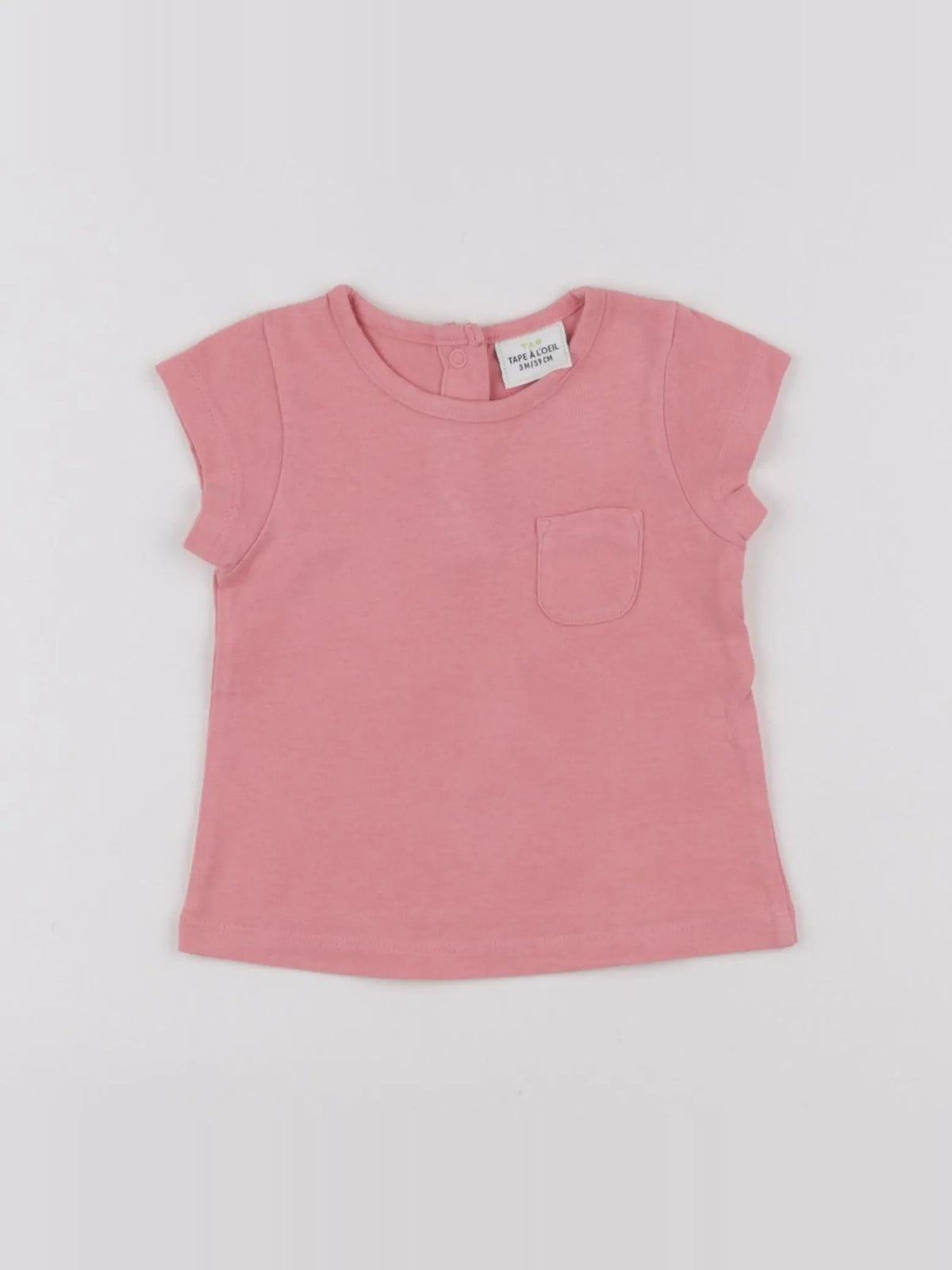Tape à l'oeil - tee-shirt rose - 3 mois