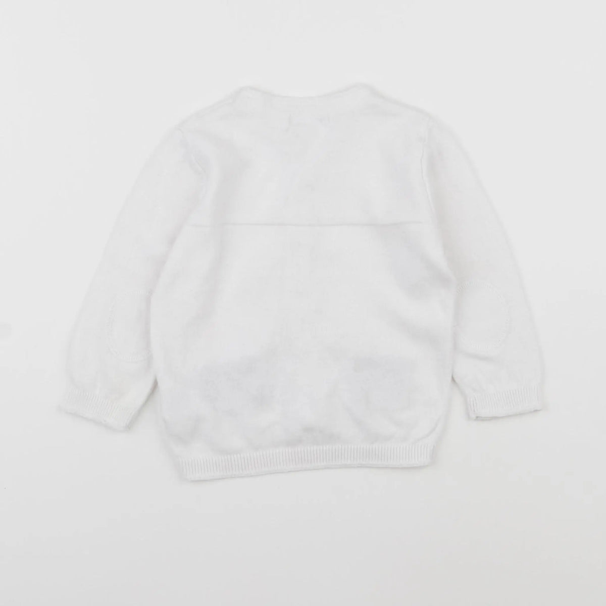 Vertbaudet - gilet blanc - 9 mois