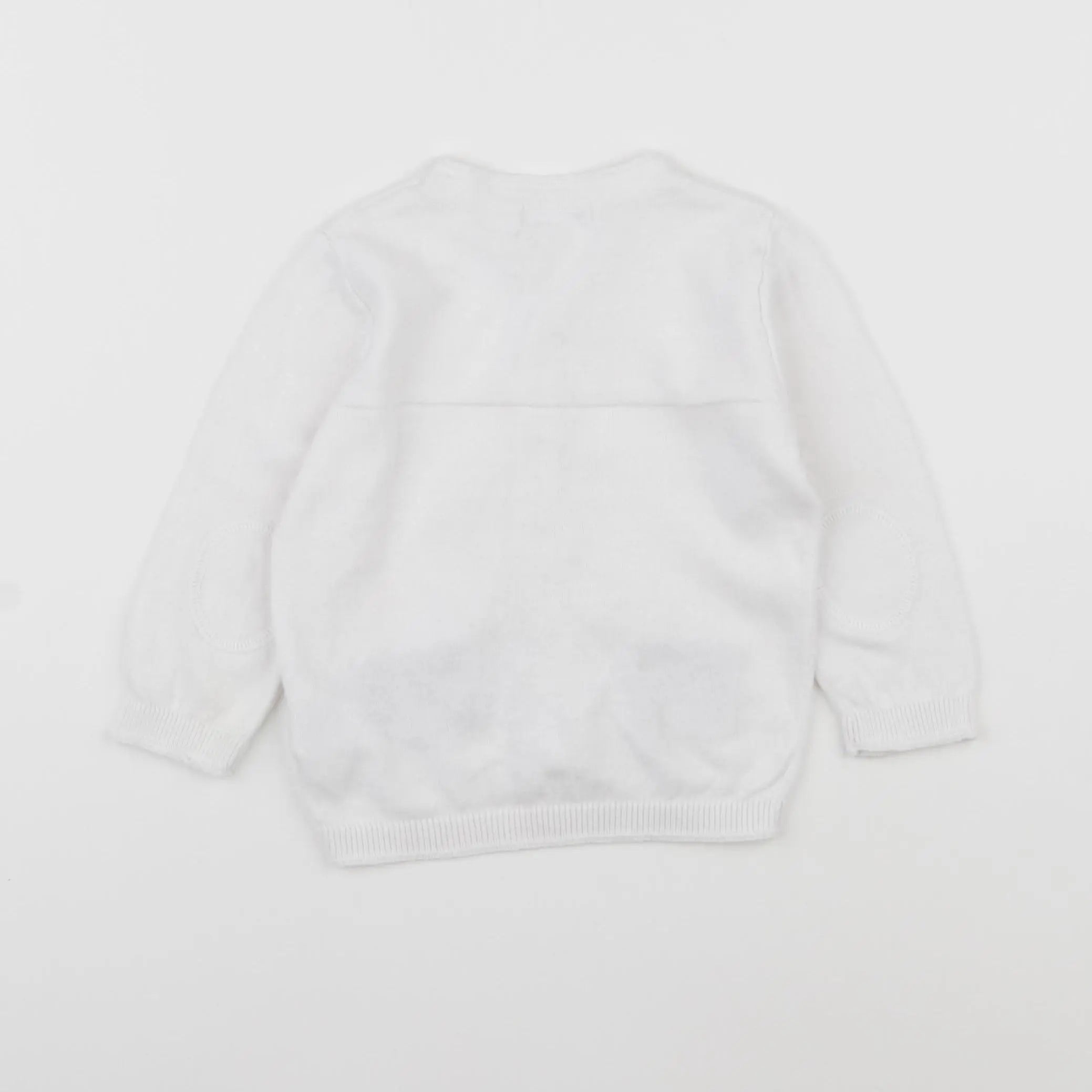 Vertbaudet - gilet blanc - 9 mois