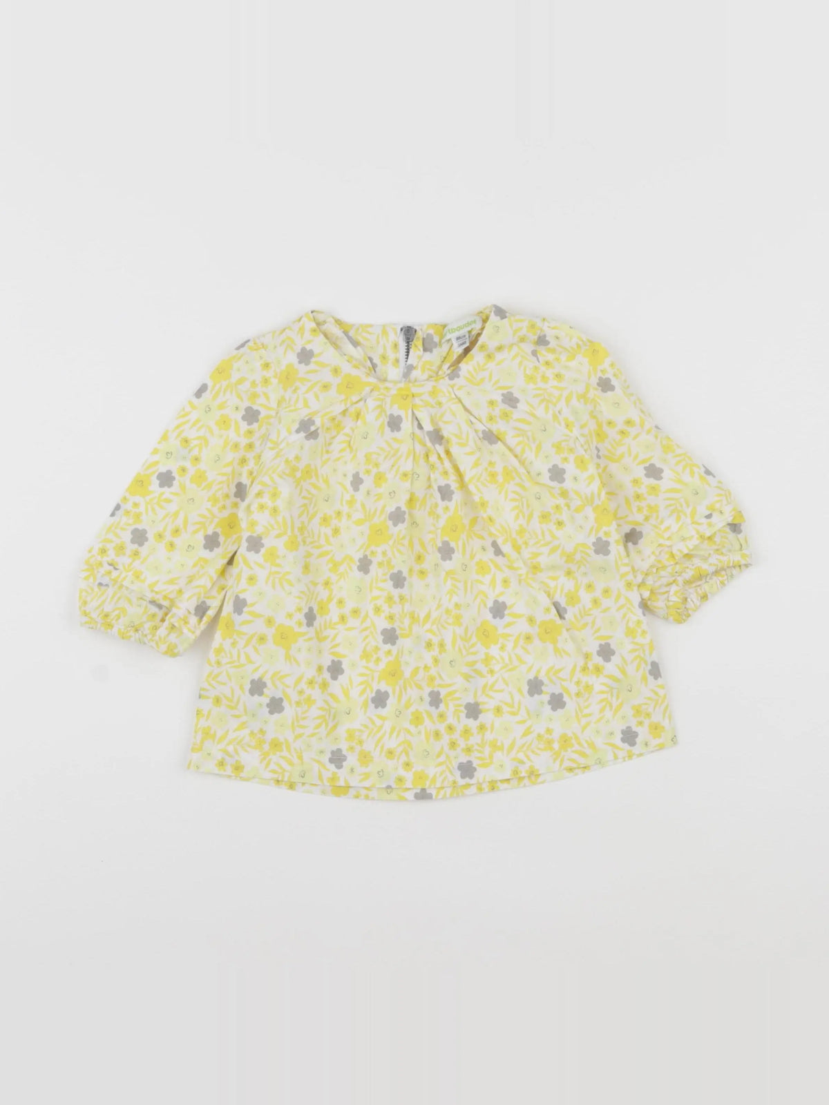 Vertbaudet - robe blanc, jaune - 2 ans