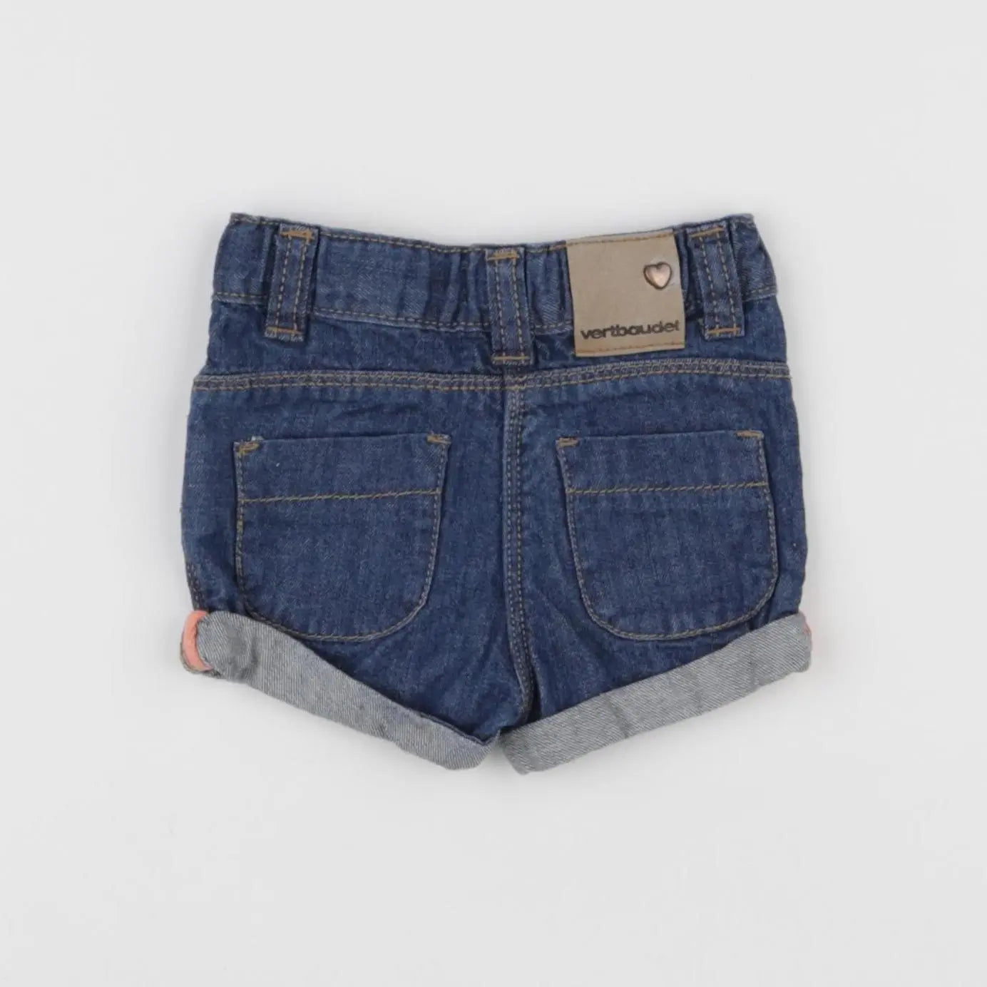 Vertbaudet - short bleu - 12 mois