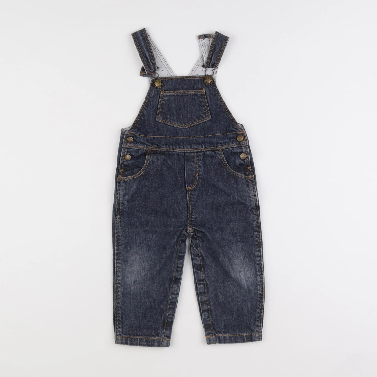 Petit Bateau - salopette bleu - 6 mois