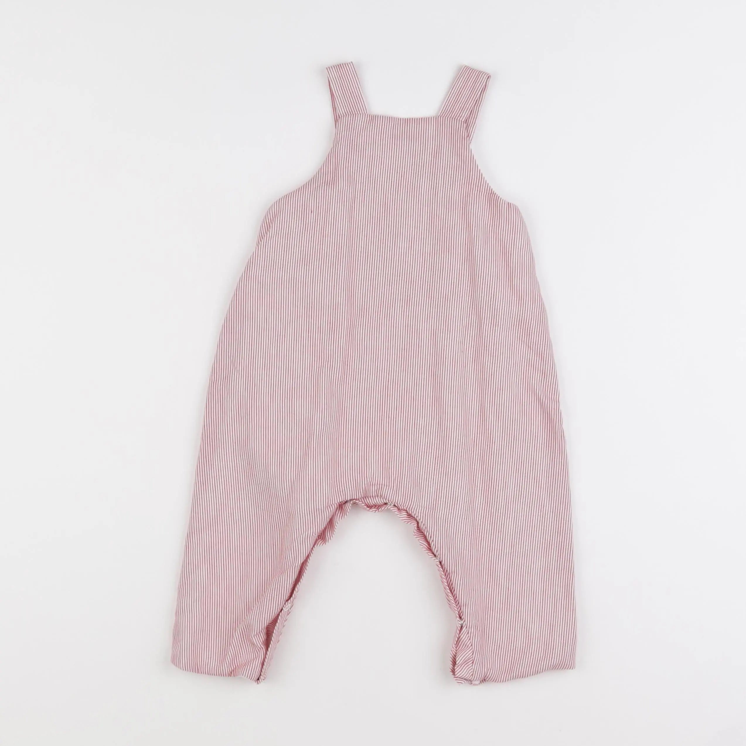 Petit Bateau - salopette blanc, rouge - 6 mois