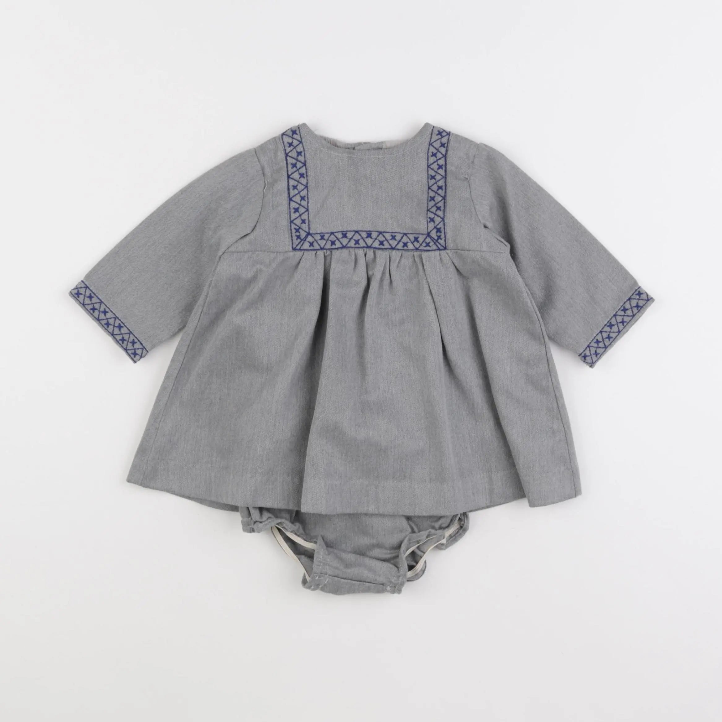 Gocco - robe gris - 6/9 mois