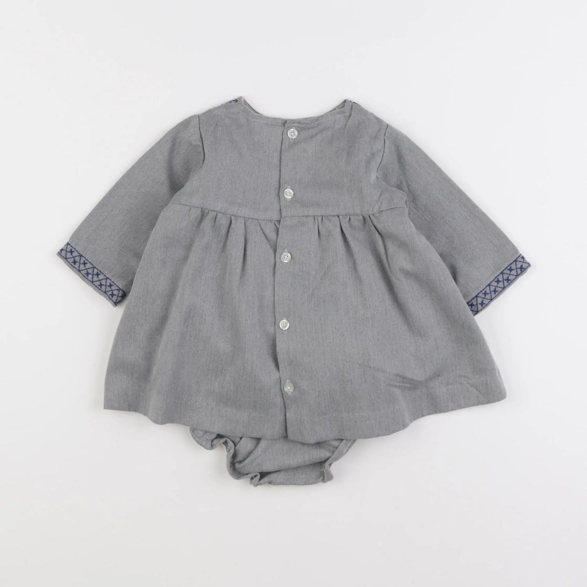 Gocco - robe gris - 6/9 mois