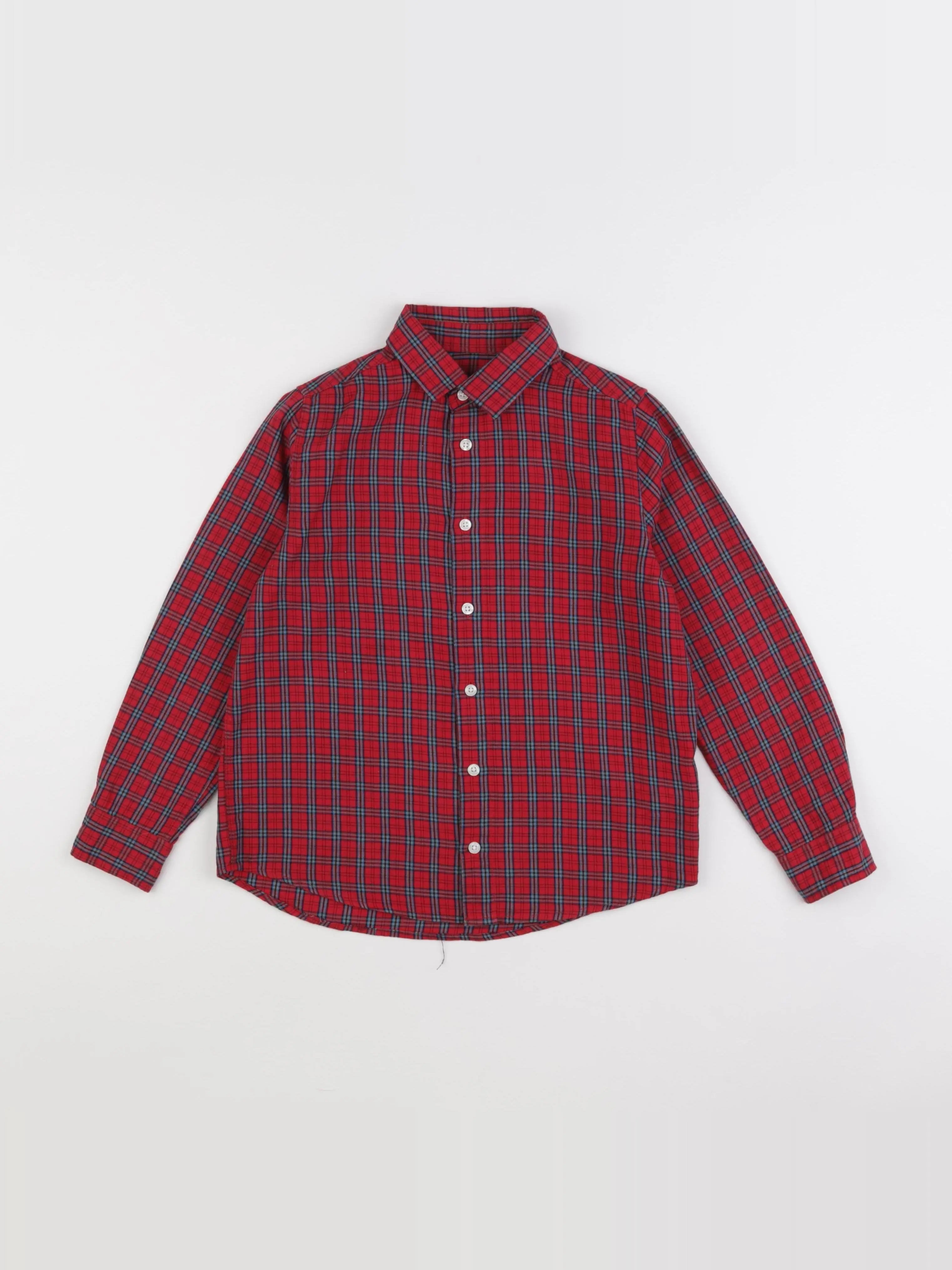 Cyrillus - chemise rouge - 10 ans