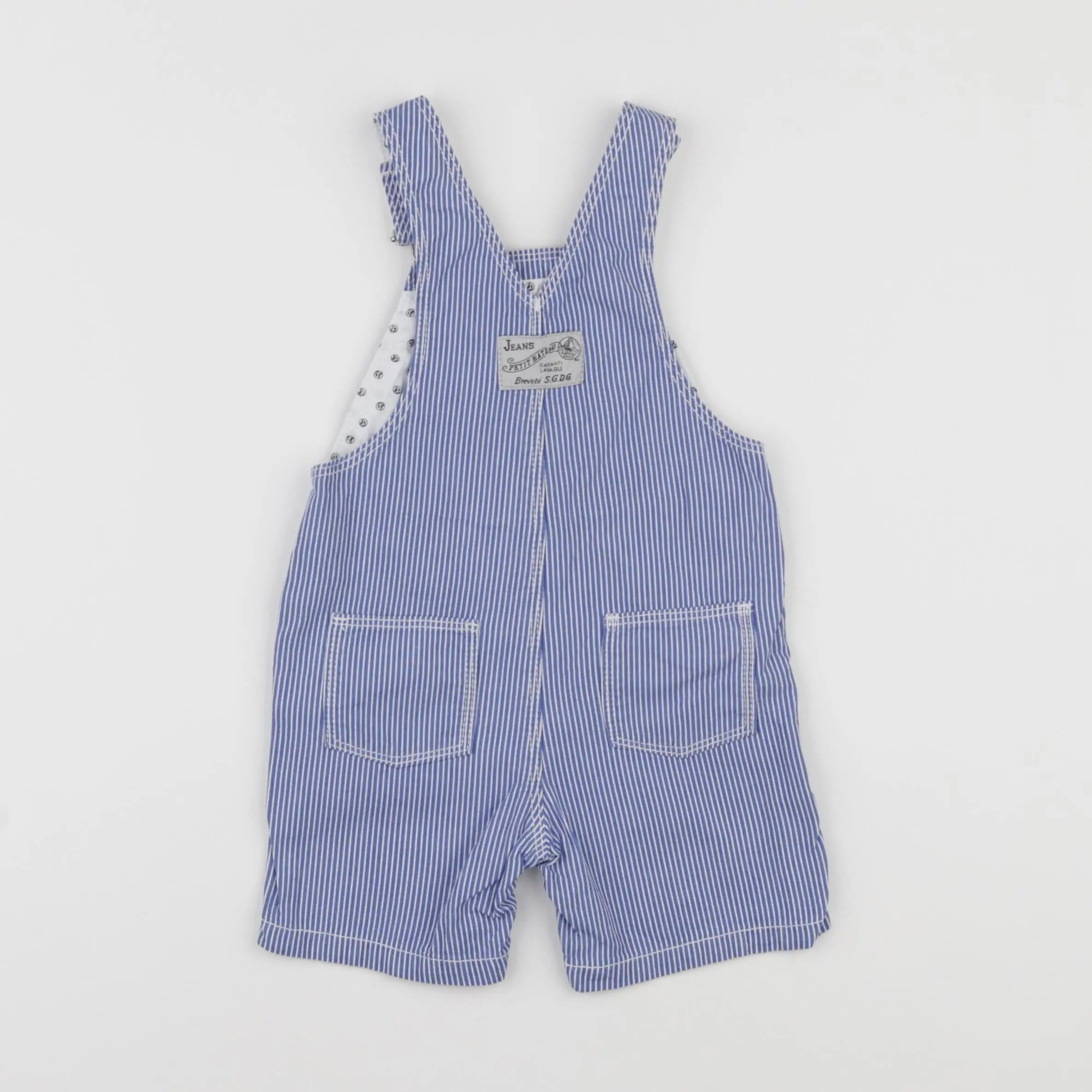 Petit Bateau - salopette bleu - 12 mois