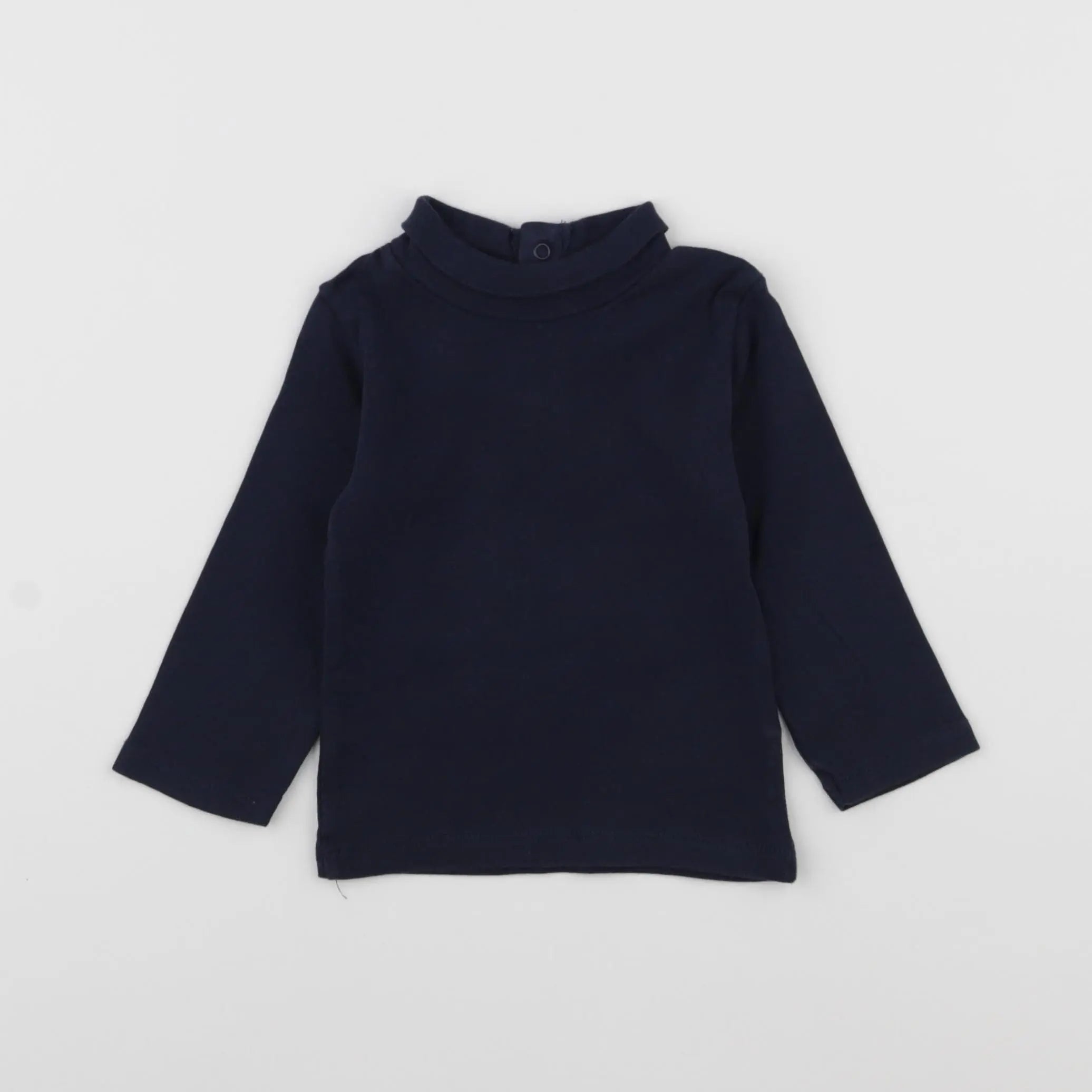 Vertbaudet - sous-pull bleu - 12 mois