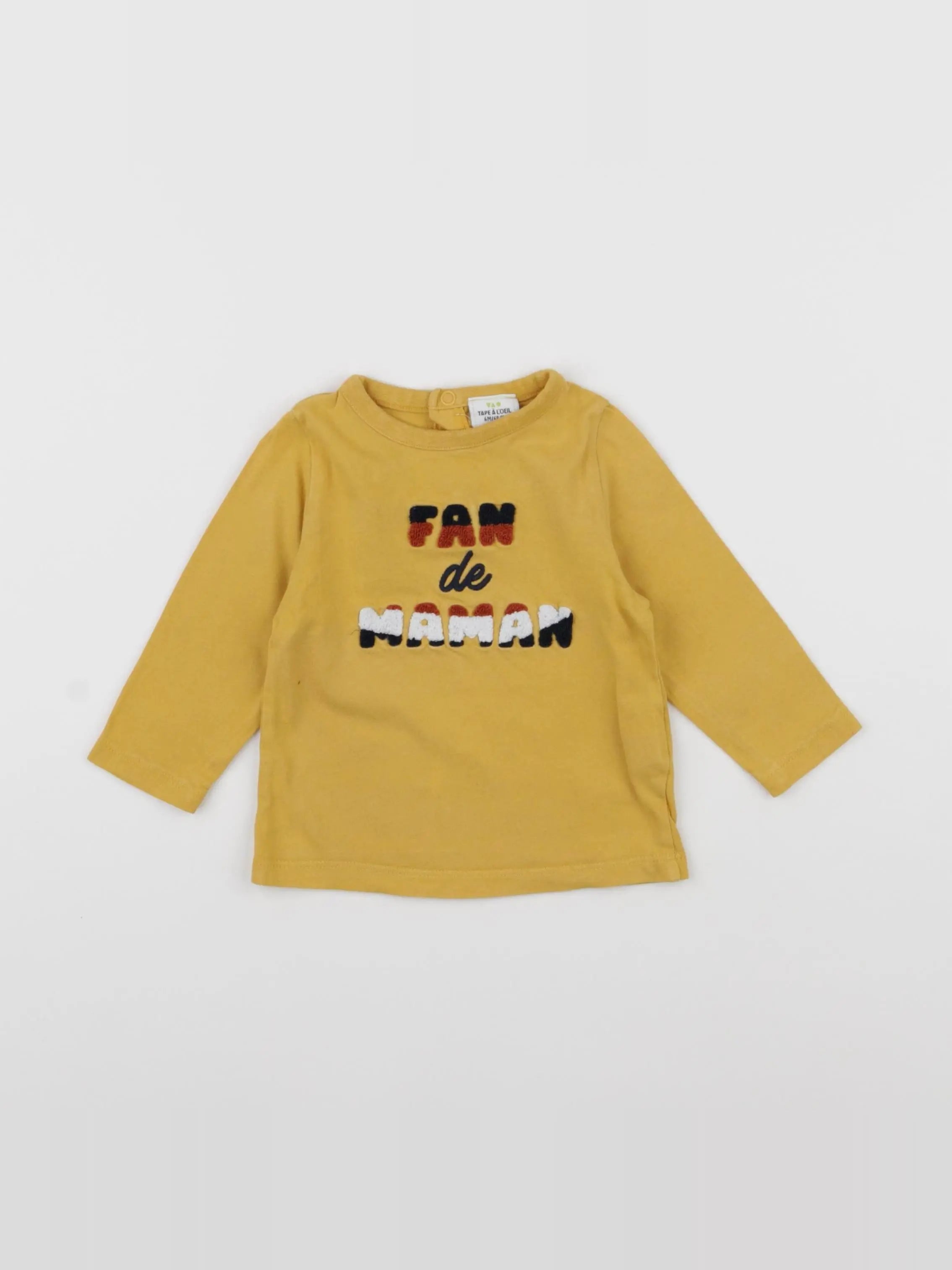 Tape à l'oeil - tee-shirt jaune - 6 mois