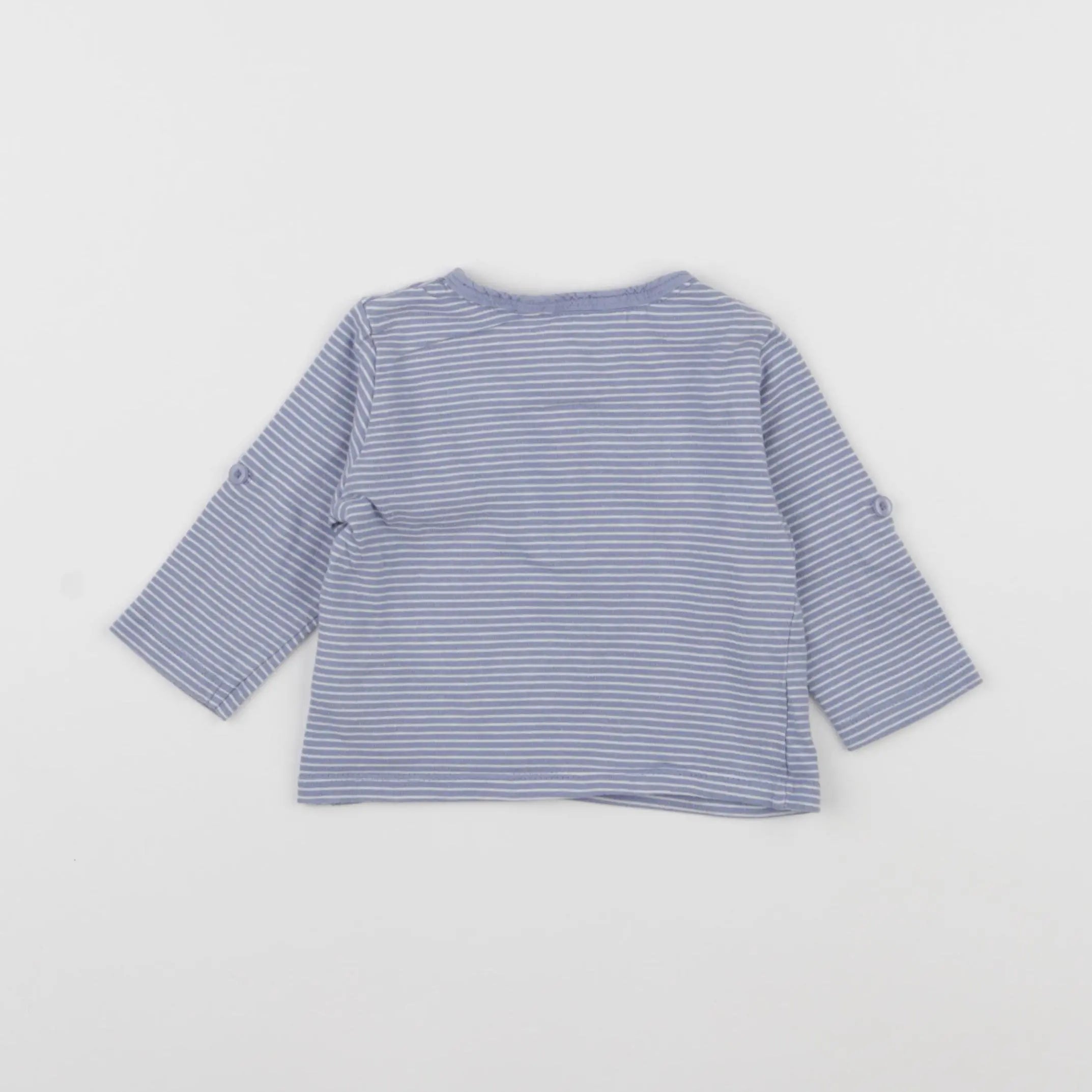 Vertbaudet - tee-shirt bleu - 6 mois