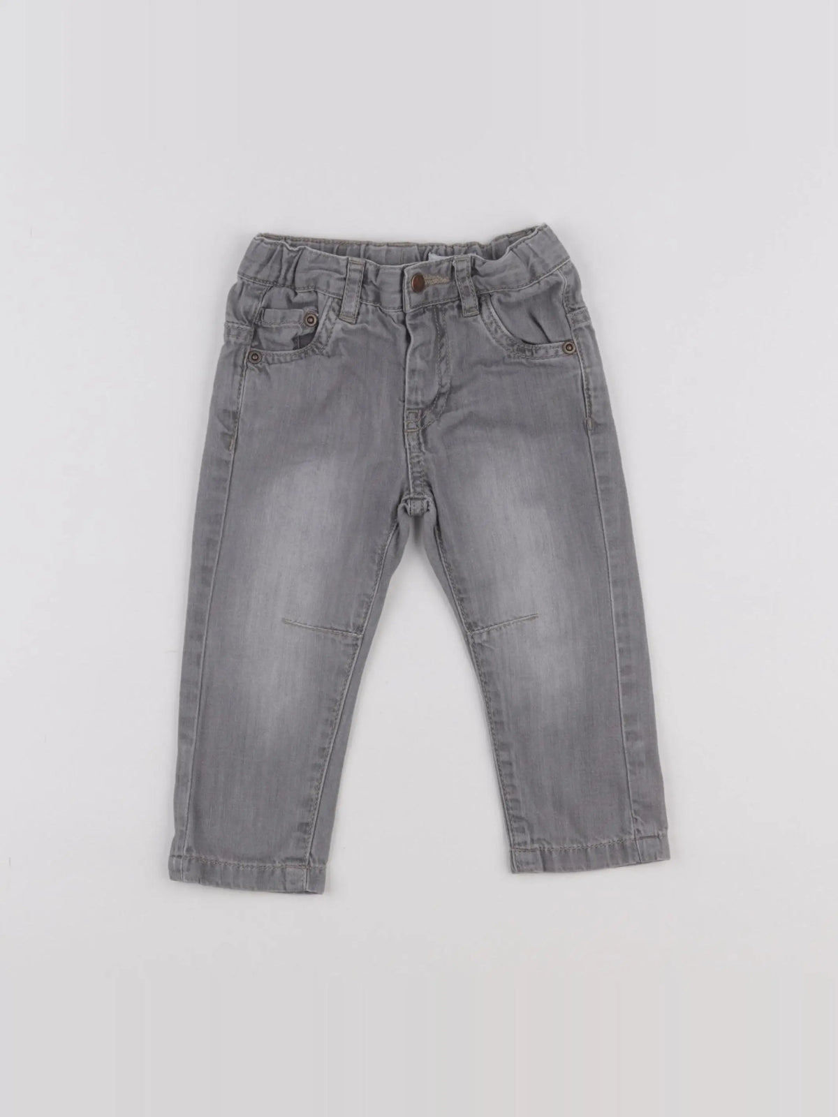 Vertbaudet - jean gris - 12 mois