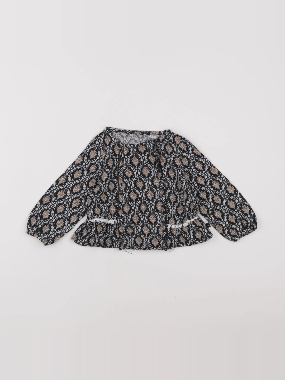 IKKS - blouse noir - 12 mois