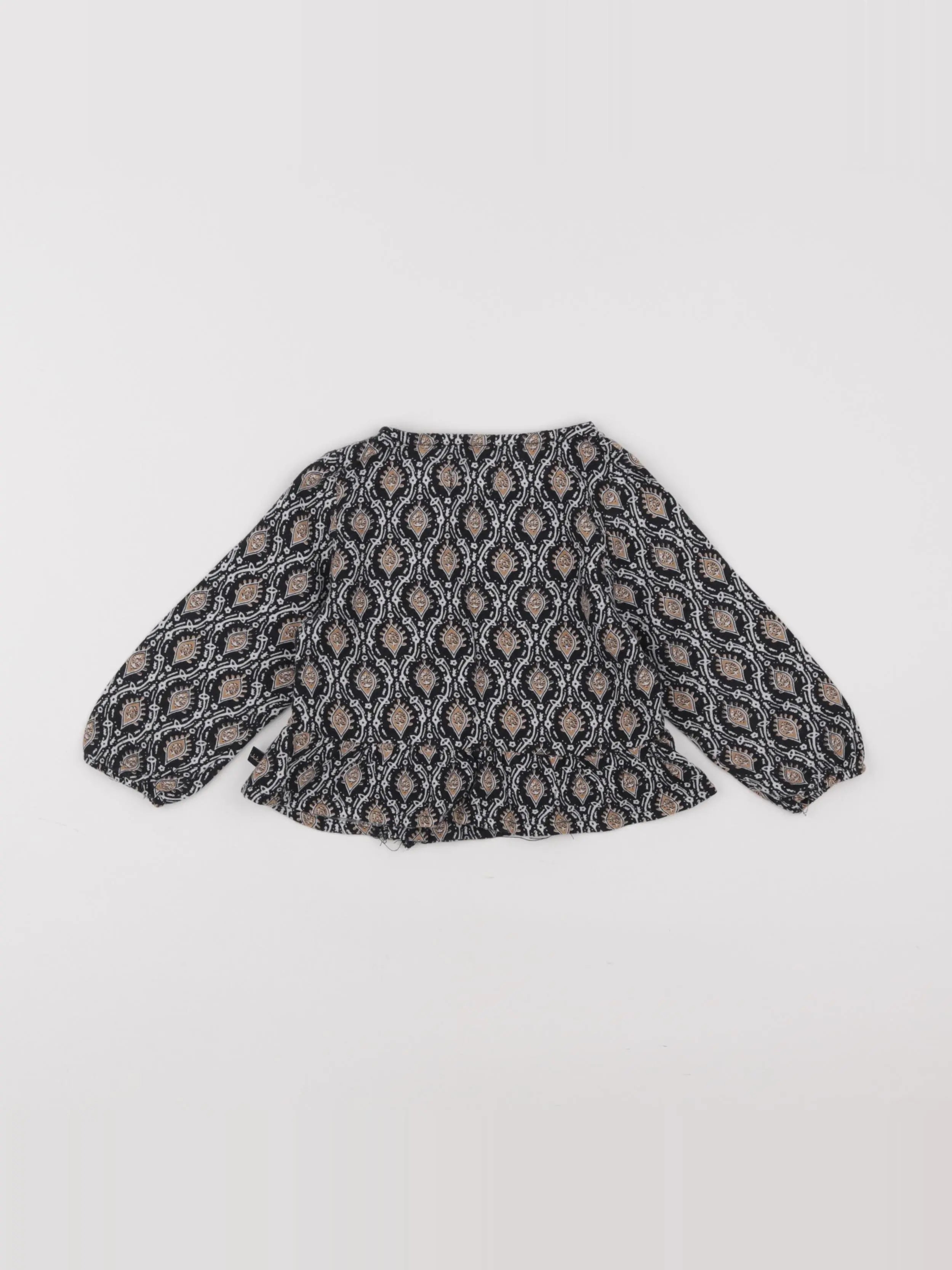 IKKS - blouse noir - 12 mois
