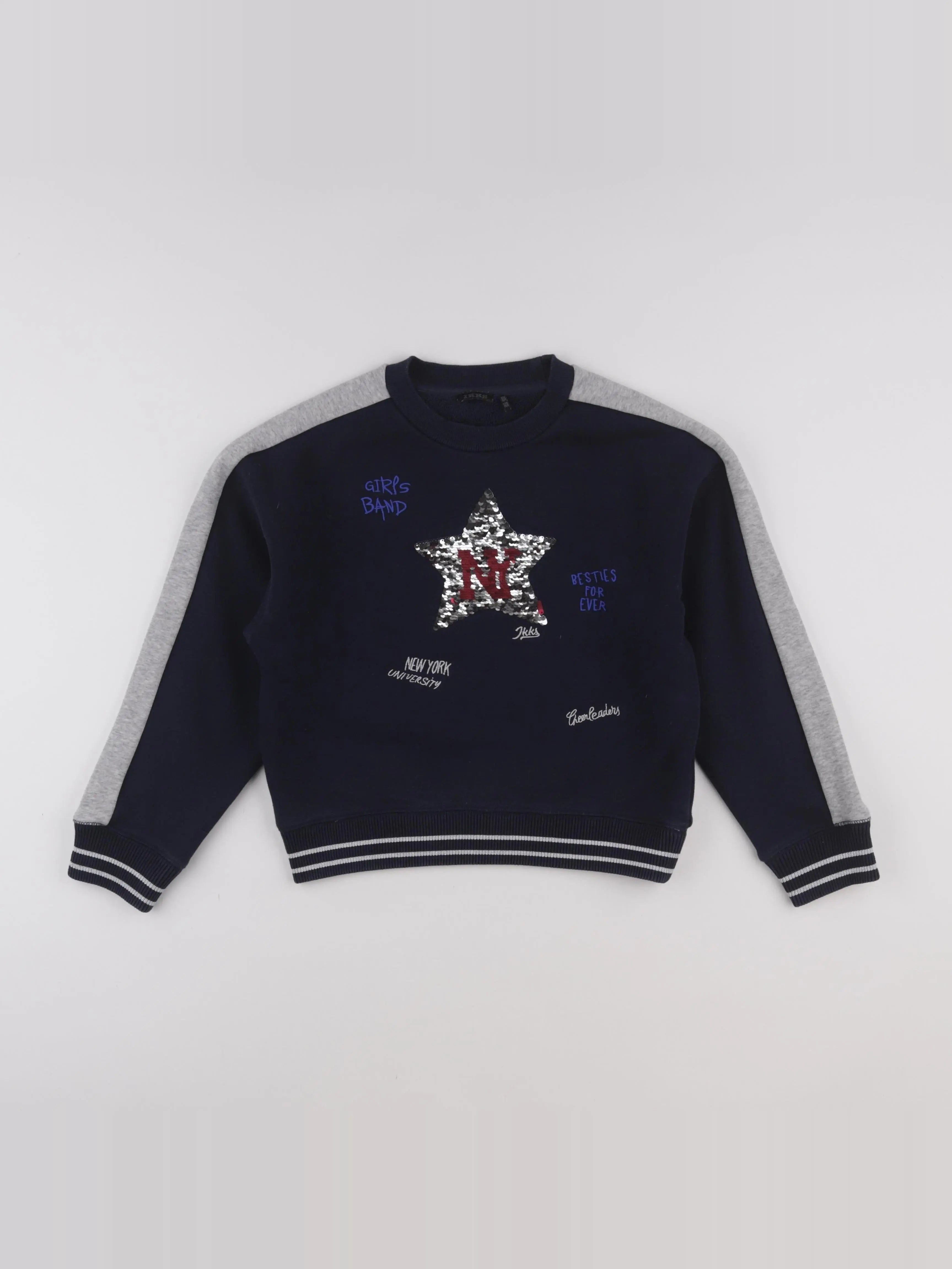 IKKS - sweat bleu - 10 ans