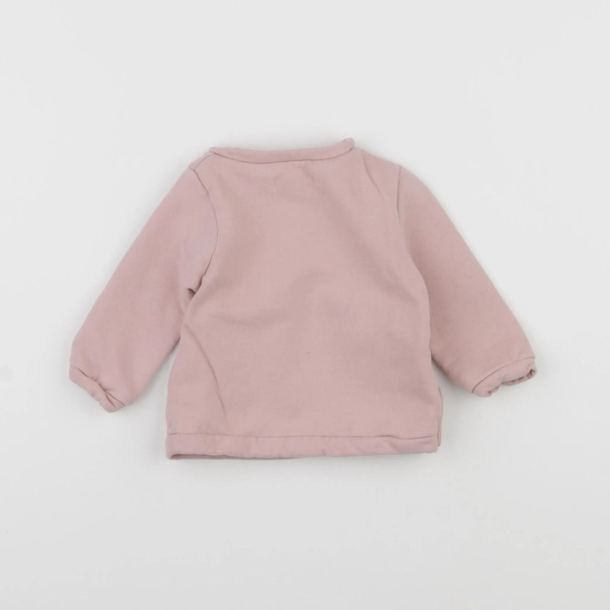 Vertbaudet - sweat rose - 6 mois