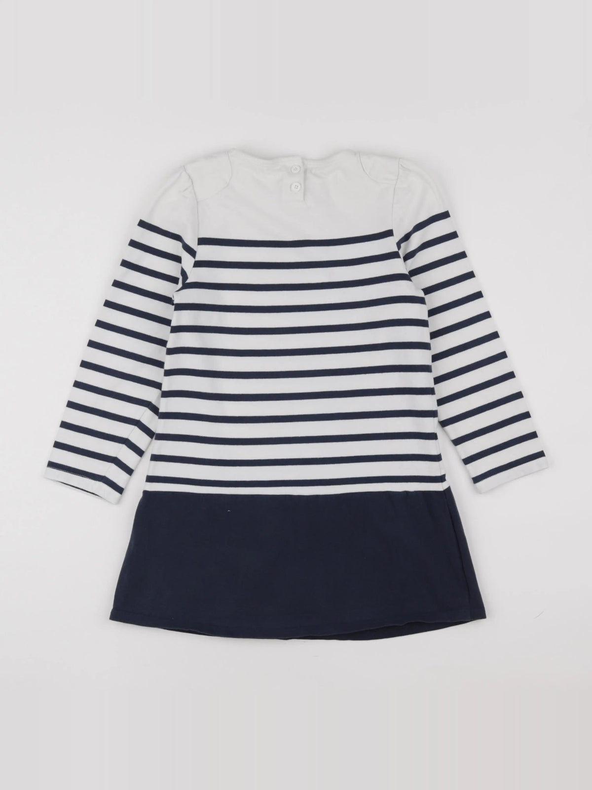 Vertbaudet - robe blanc, bleu - 10 ans