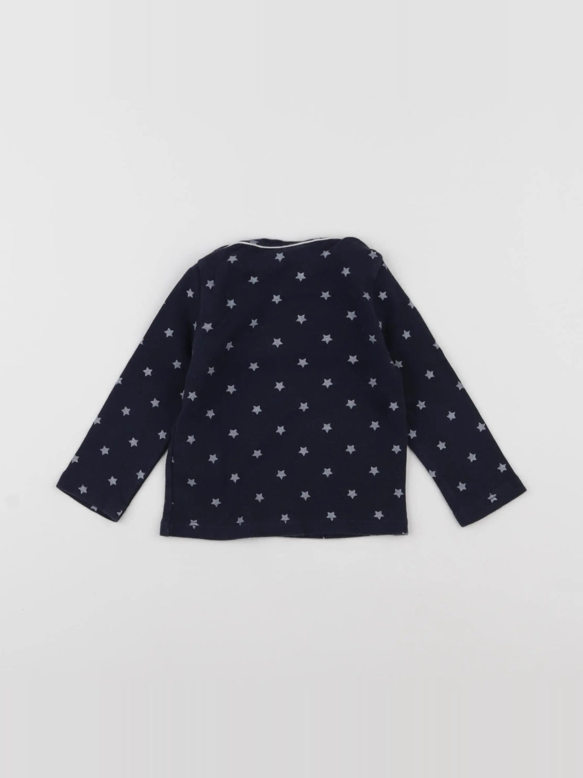 Petit Bateau - maillot de corps bleu - 12 mois