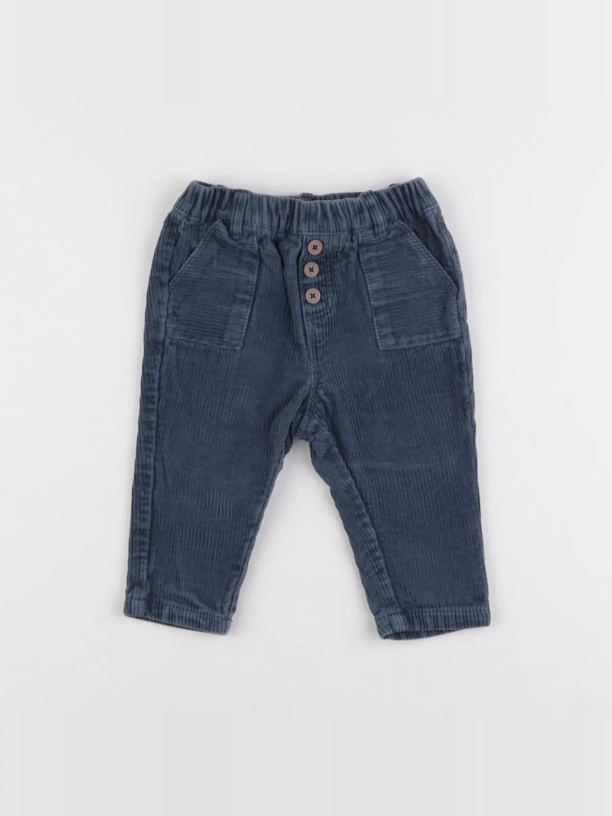 Vertbaudet - pantalon bleu - 9 mois