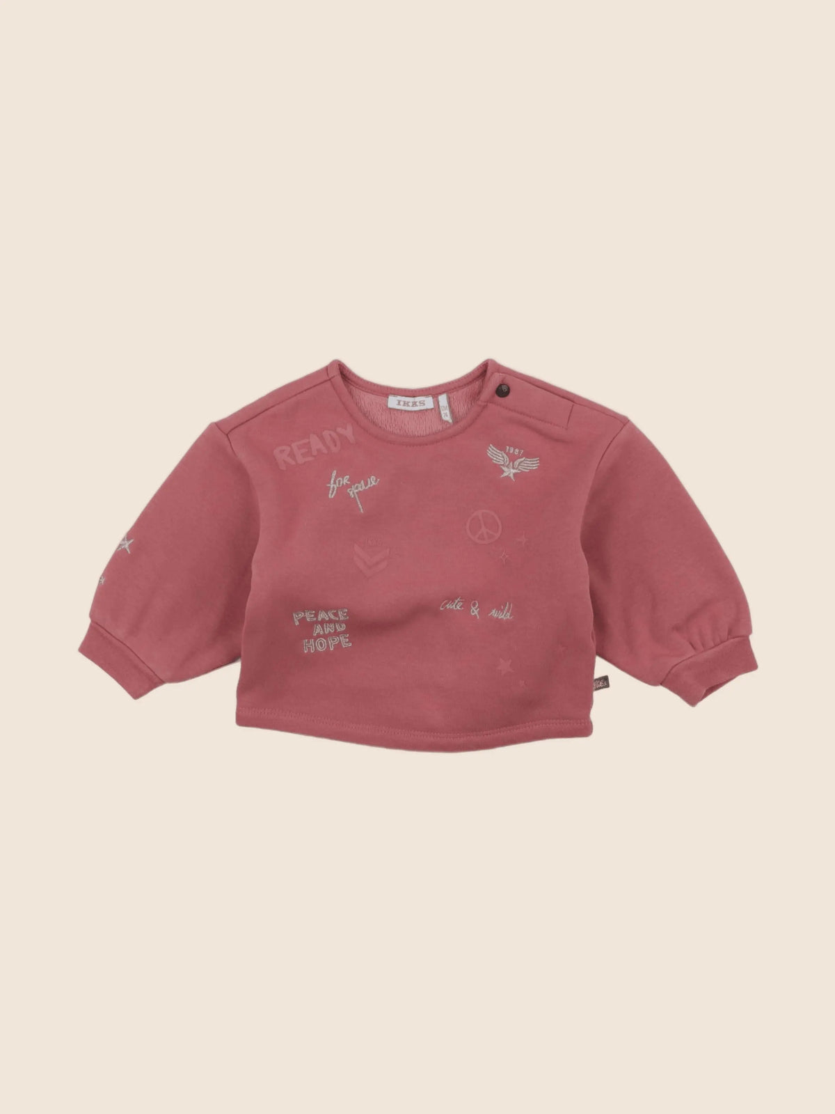 IKKS - sweat rose - 12 mois