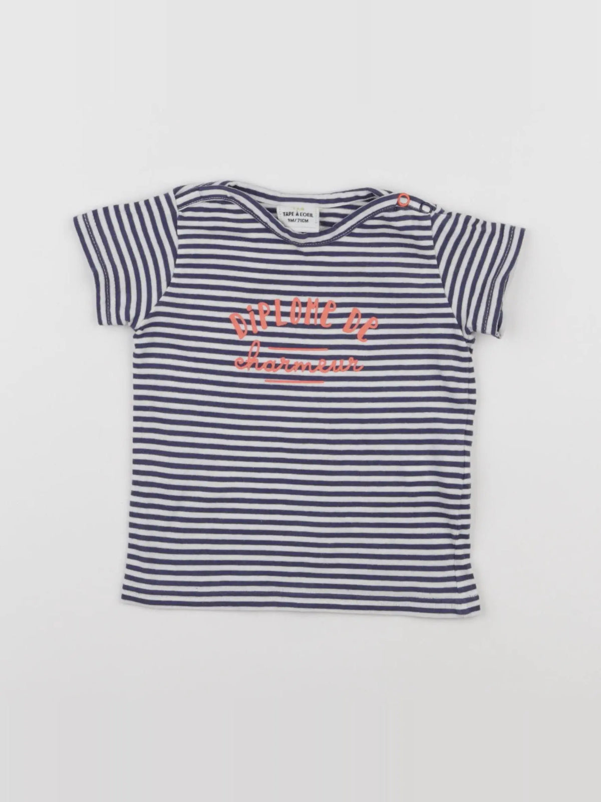 Tape à l'oeil - maillot de corps bleu - 9 mois