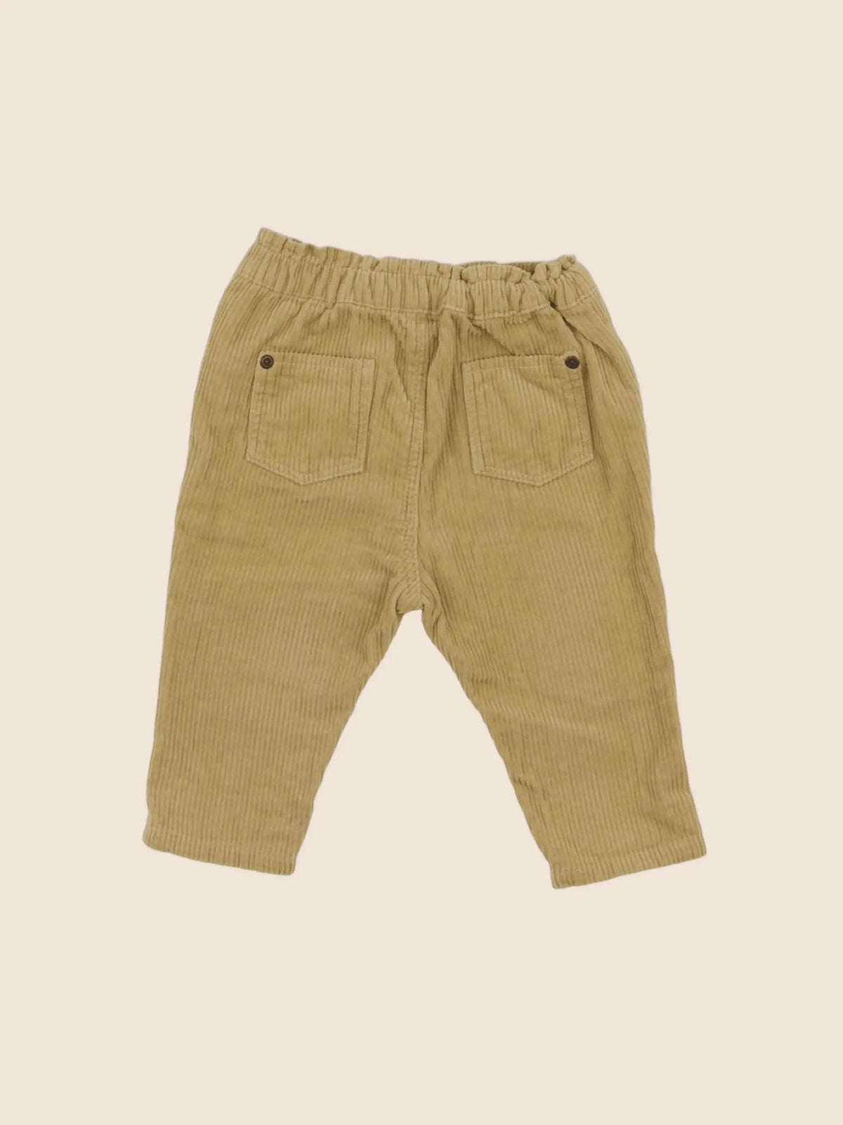 Vertbaudet - pantalon jaune - 9 mois