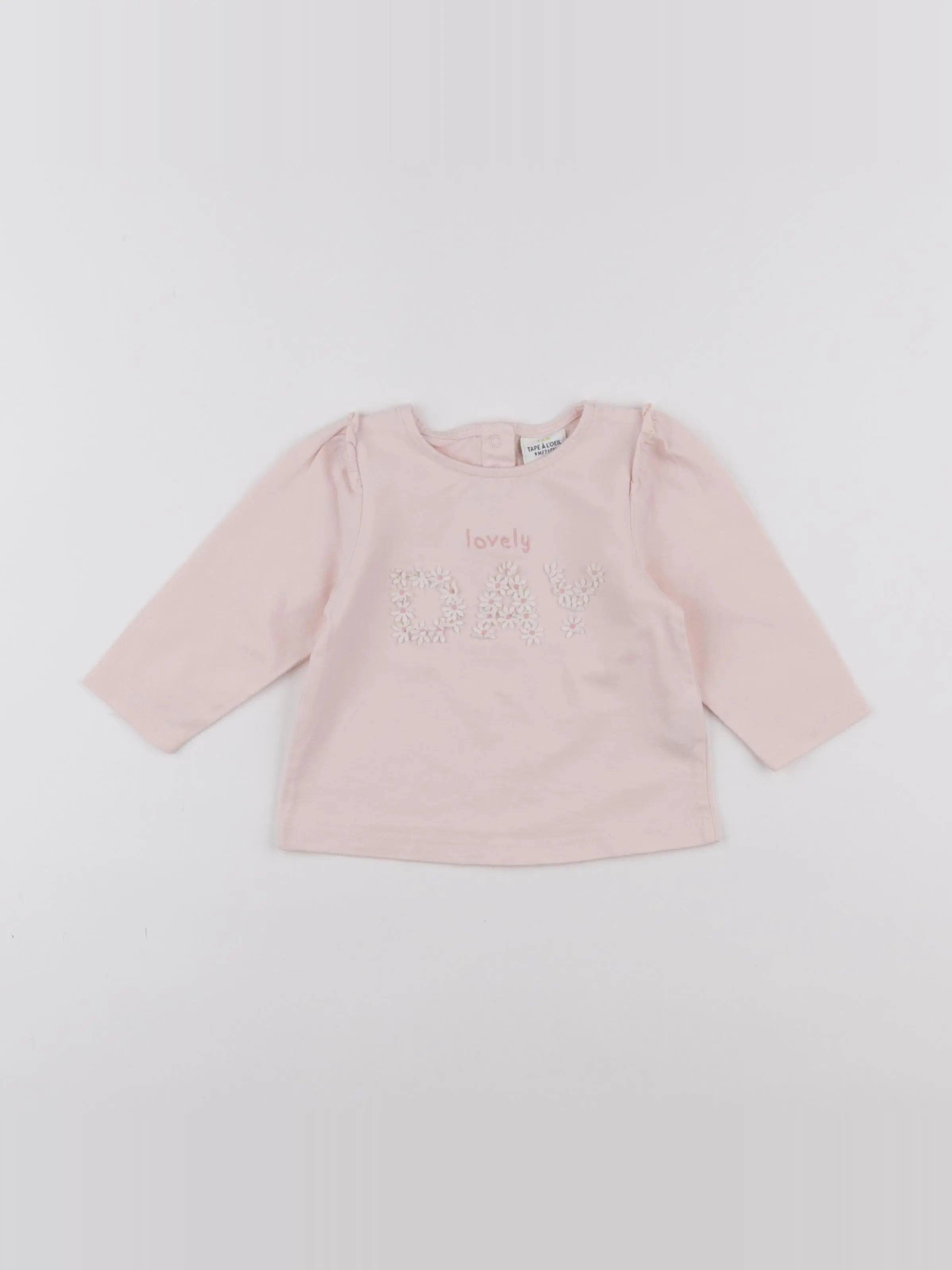 Tape à l'oeil - tee-shirt rose - 9 mois