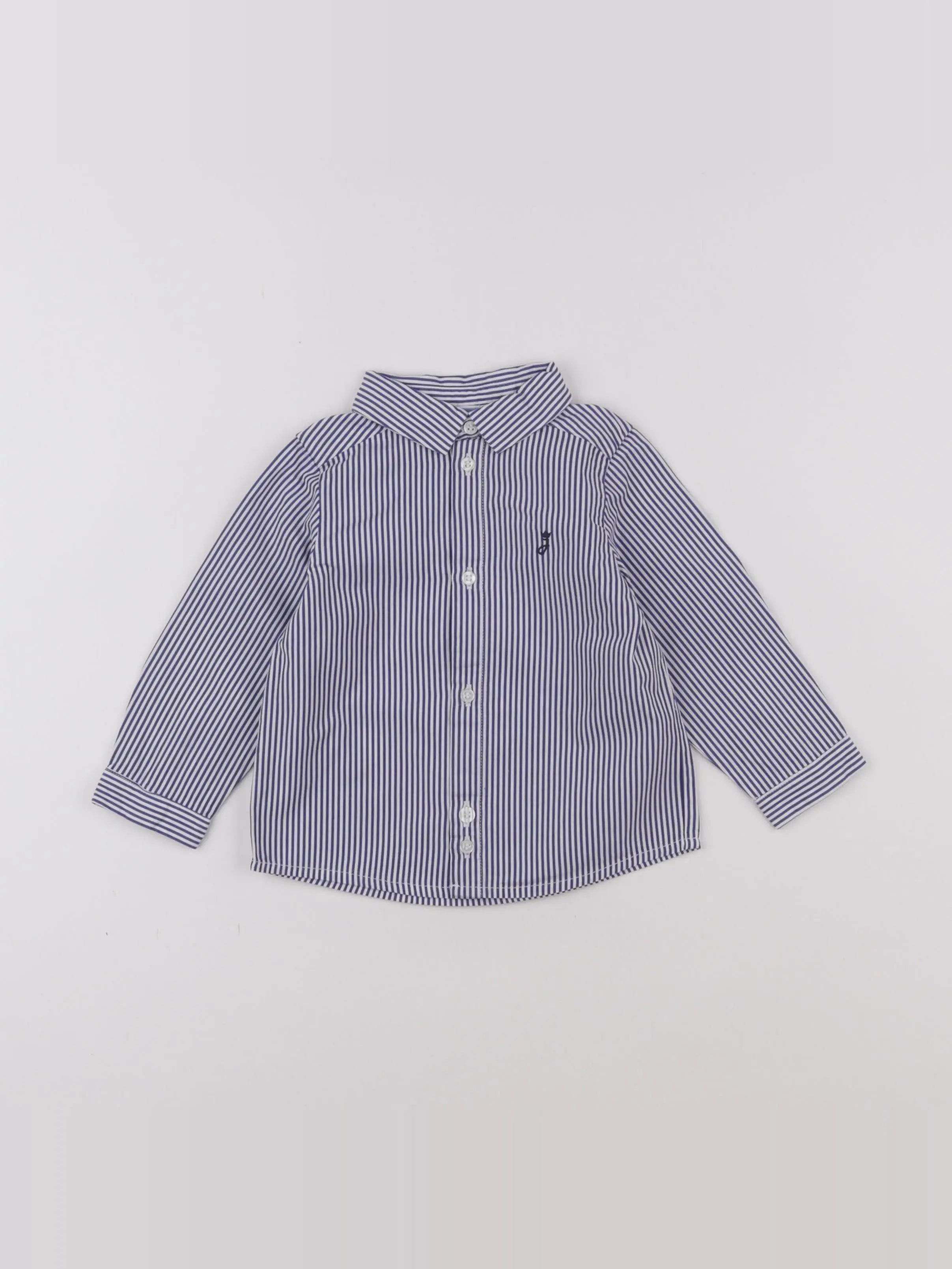 Jacadi - chemise bleu - 12 mois