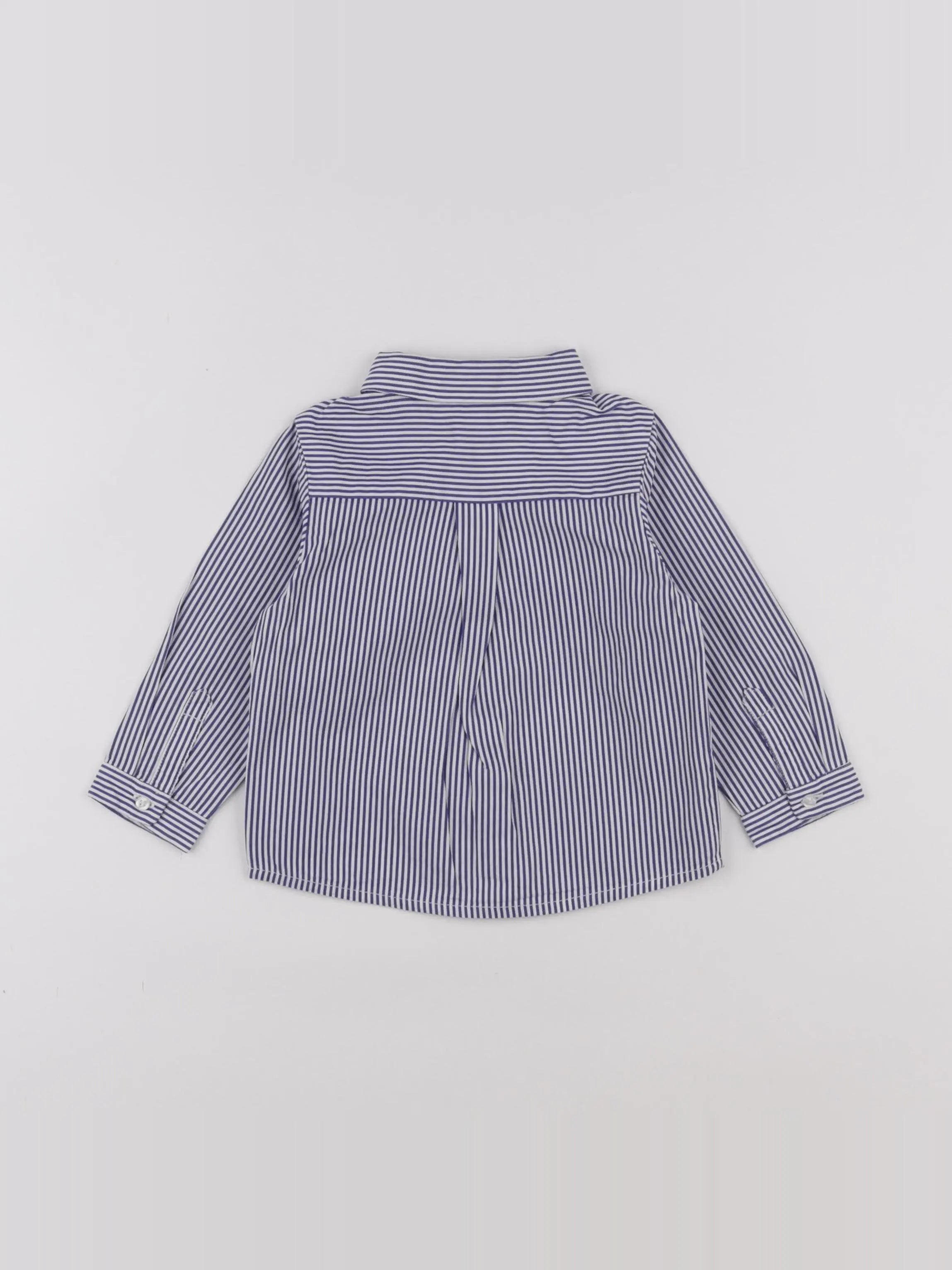 Jacadi - chemise bleu - 12 mois