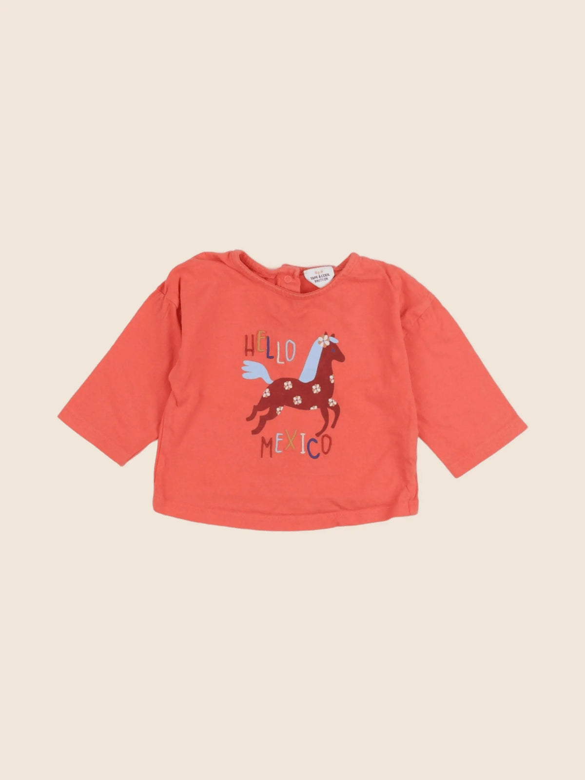 Tape à l'oeil - tee-shirt orange - 9 mois