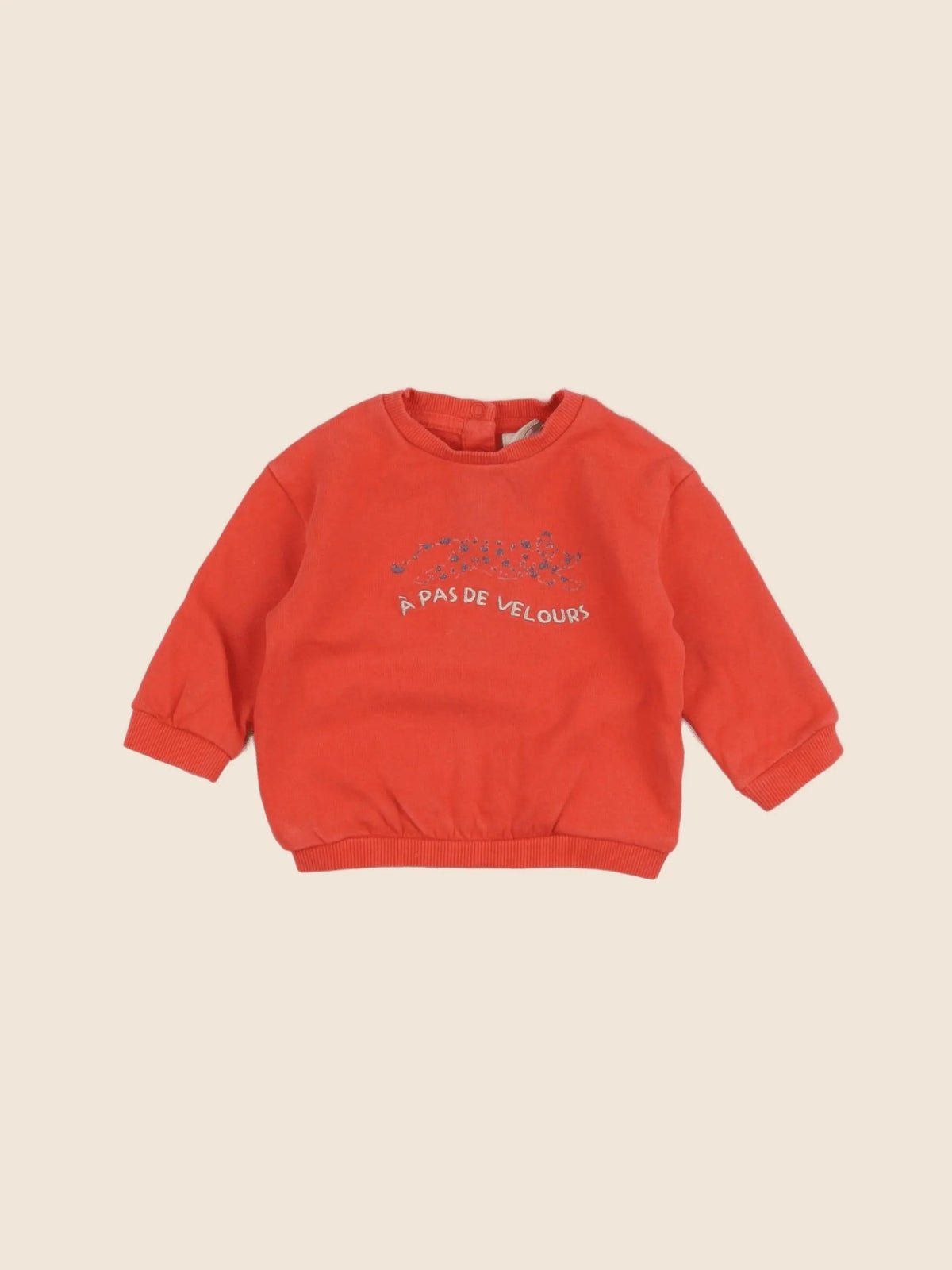 Tape à l'oeil - sweat orange - 9 mois