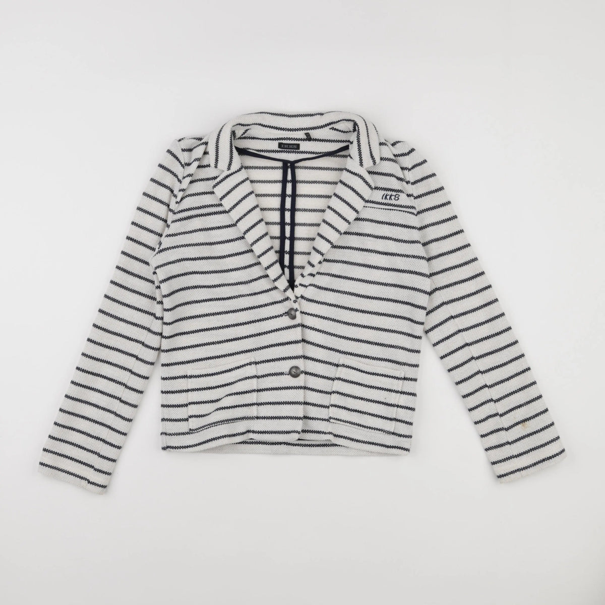 IKKS - veste beige, bleu - 10 ans