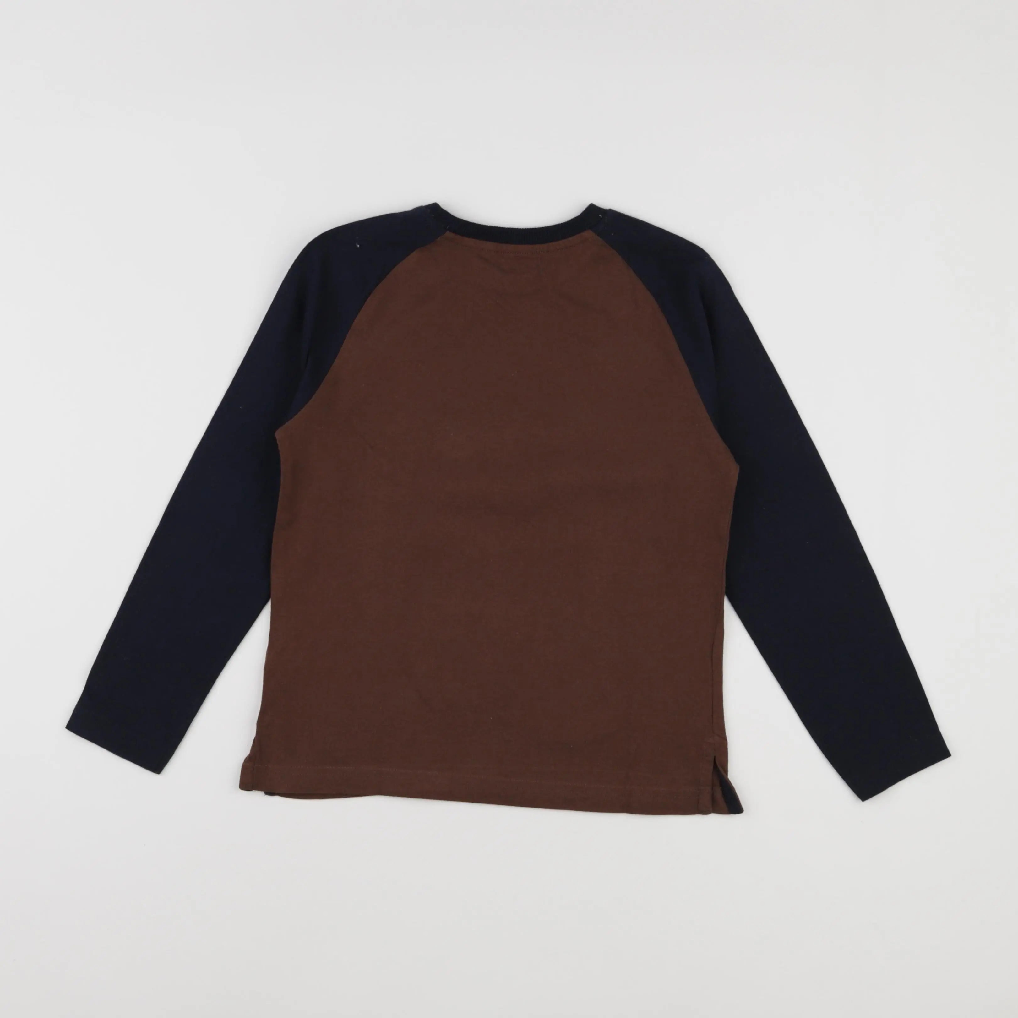Vertbaudet - tee-shirt bleu, marron - 8 ans