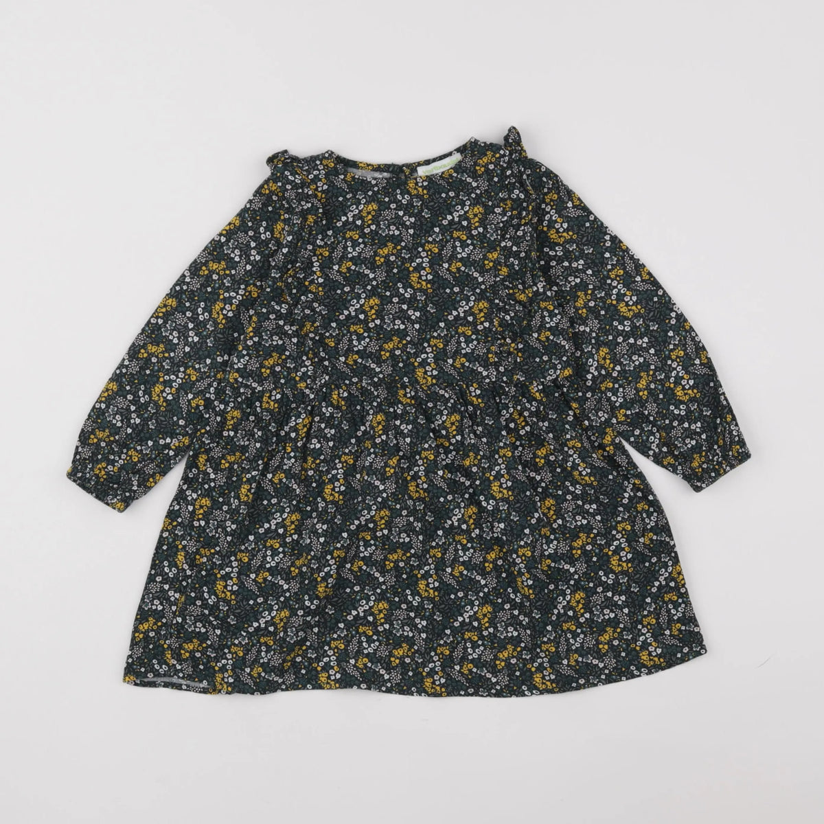 Vertbaudet - robe vert, jaune - 3 ans