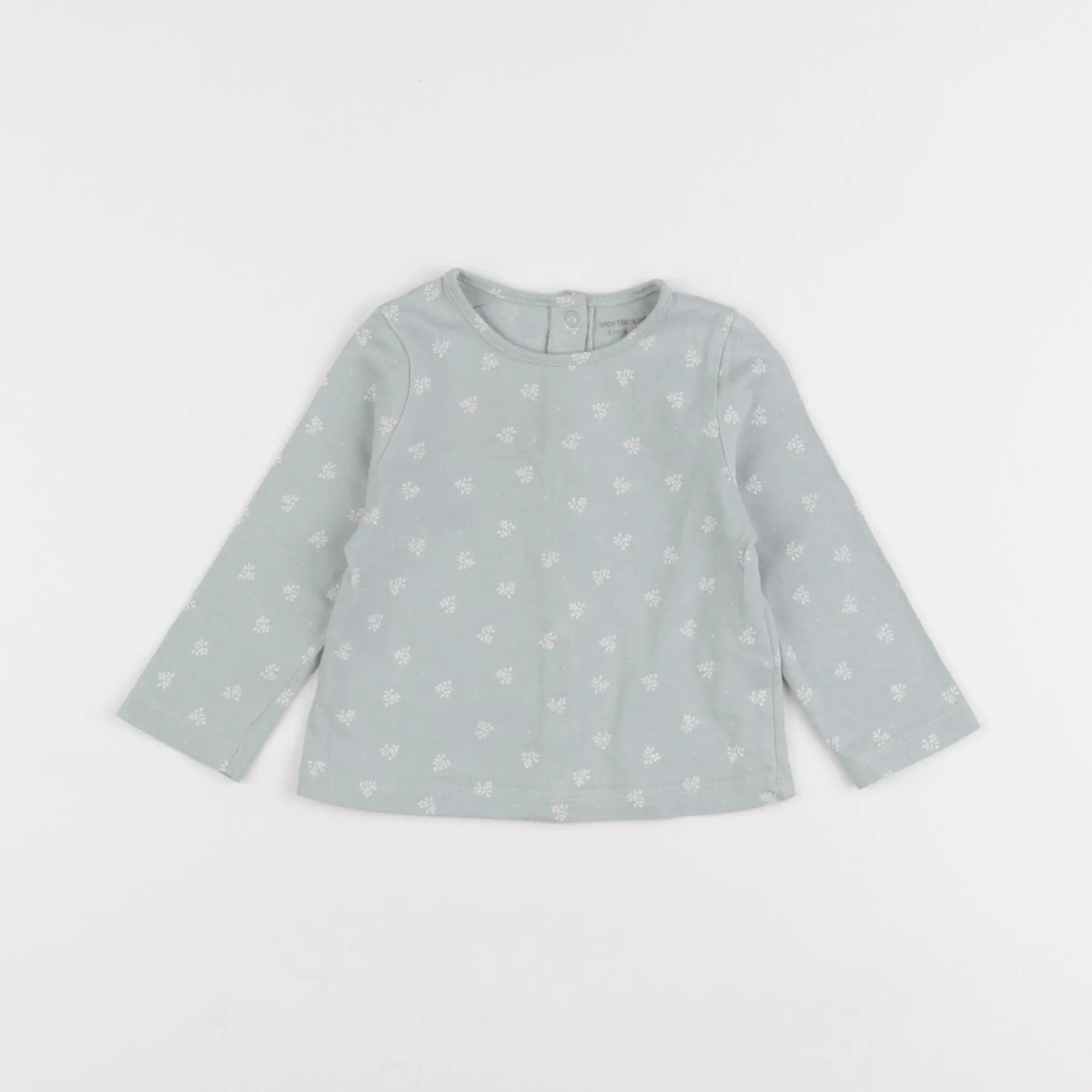 Vertbaudet - tee-shirt vert - 6 mois