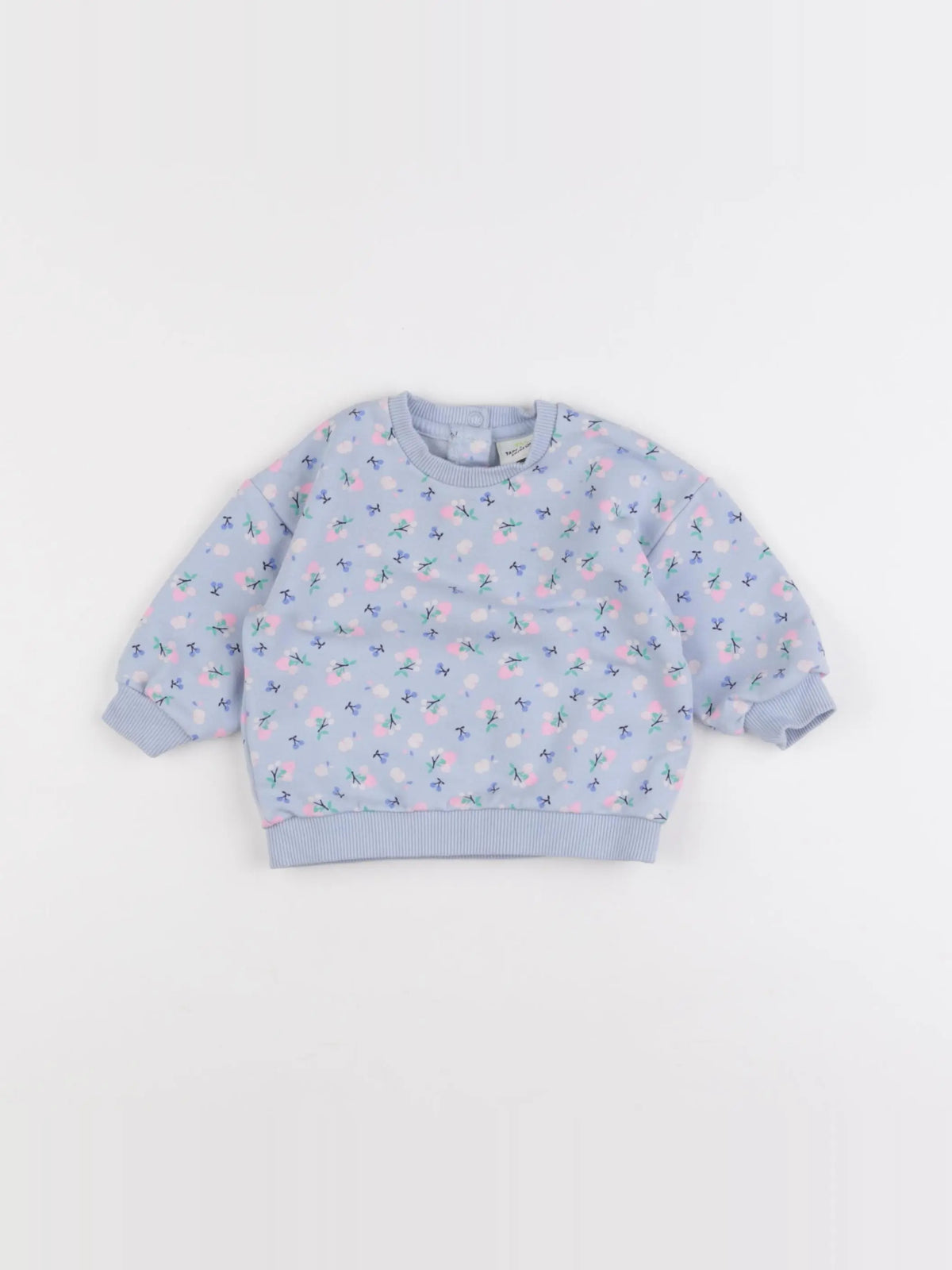 Tape à l'oeil - sweat bleu - 6 mois