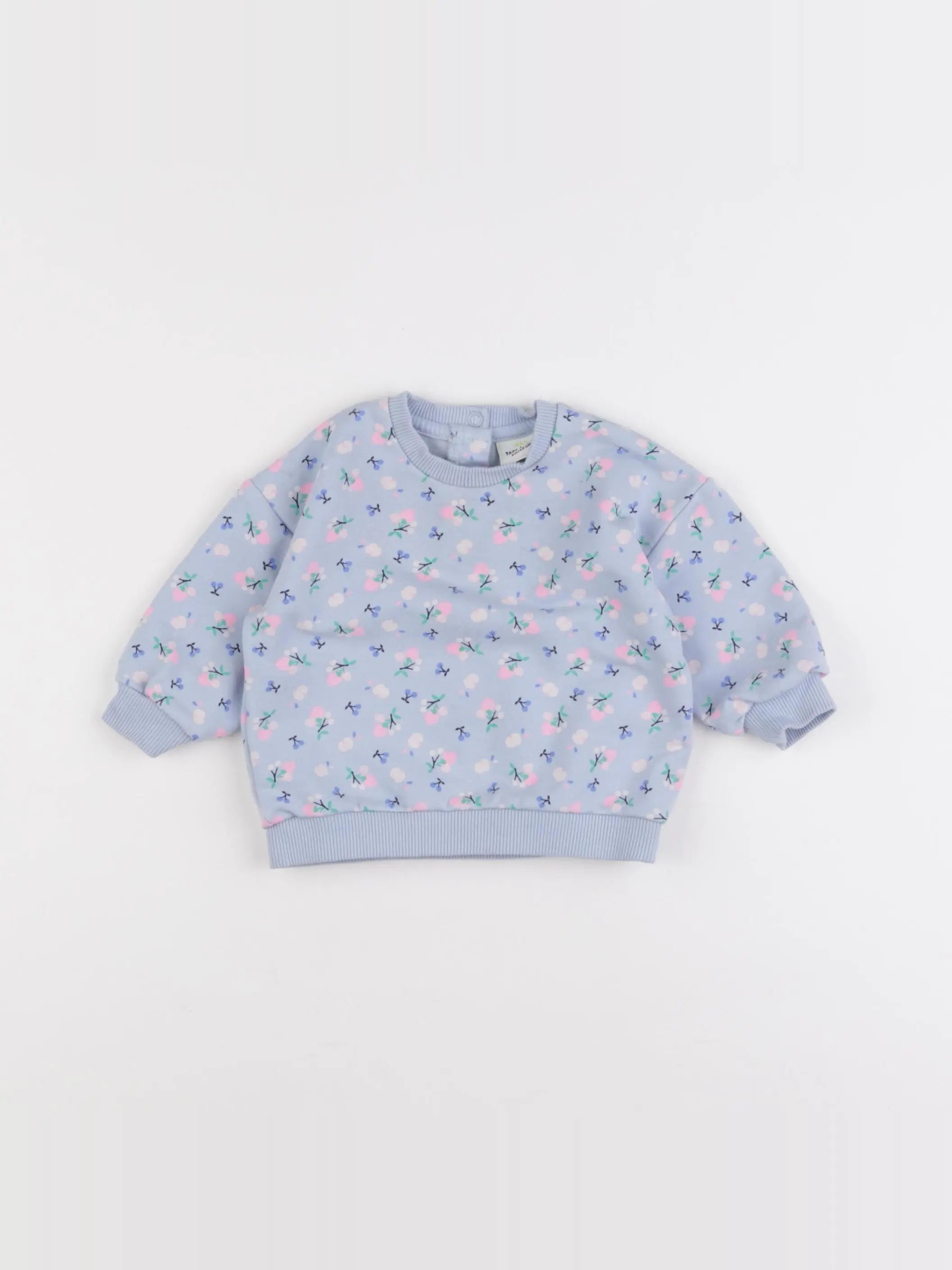 Tape à l'oeil - sweat bleu - 6 mois
