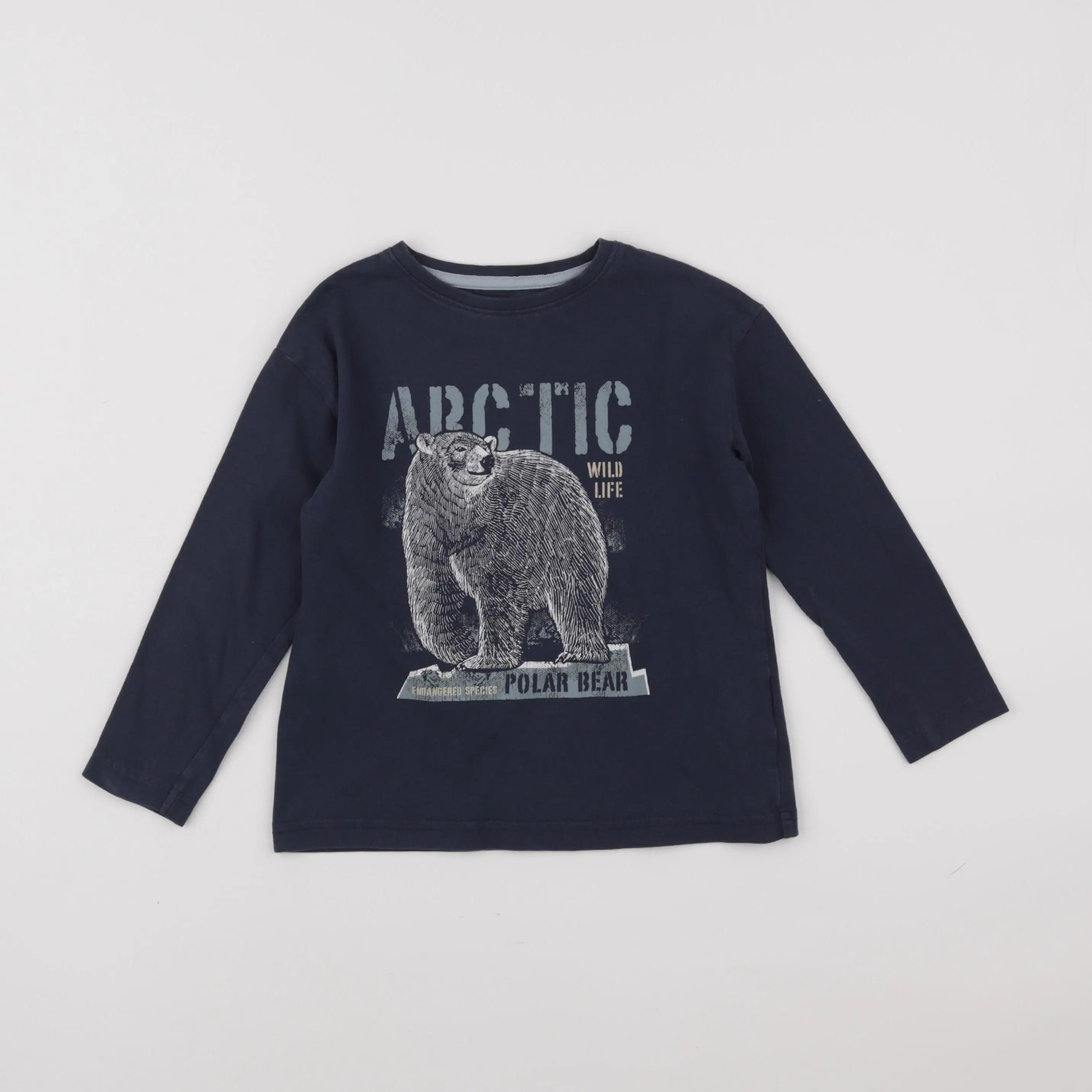 Vertbaudet - tee-shirt bleu - 5 ans