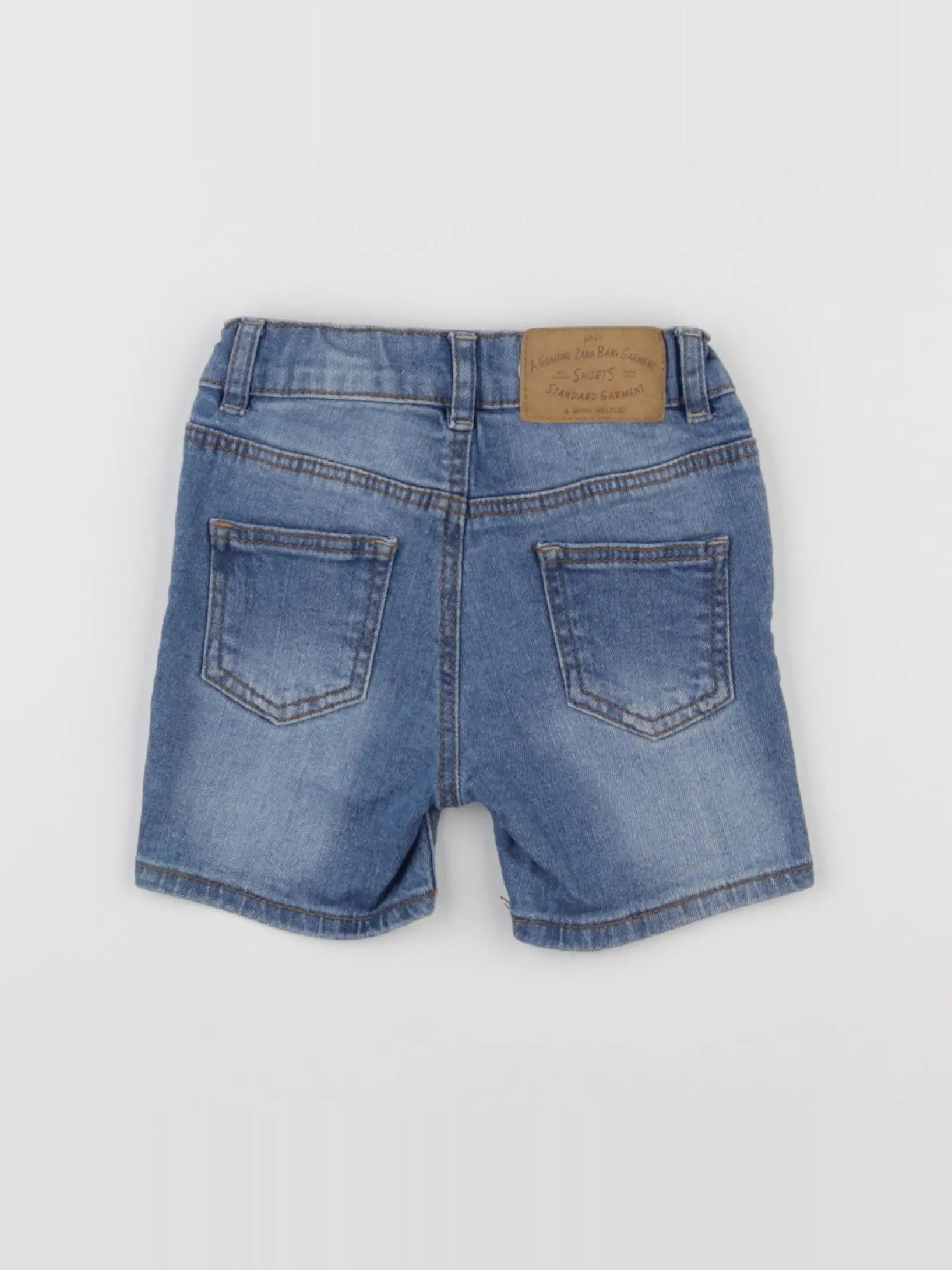 Zara - short bleu - 6/9 mois