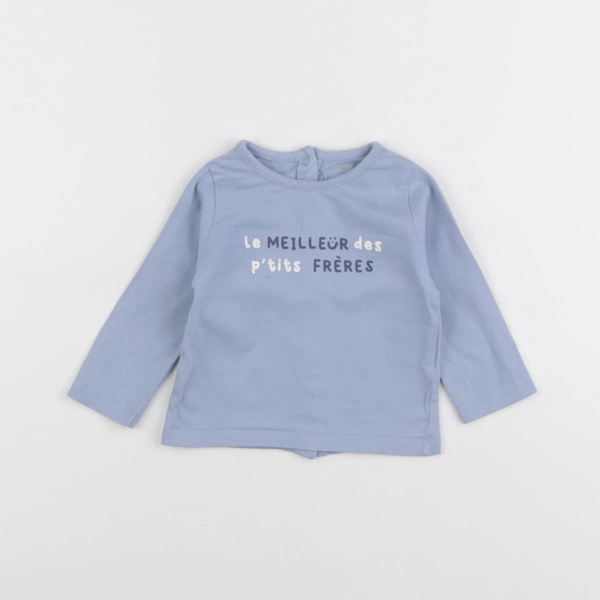 Vertbaudet - tee-shirt bleu - 9 mois