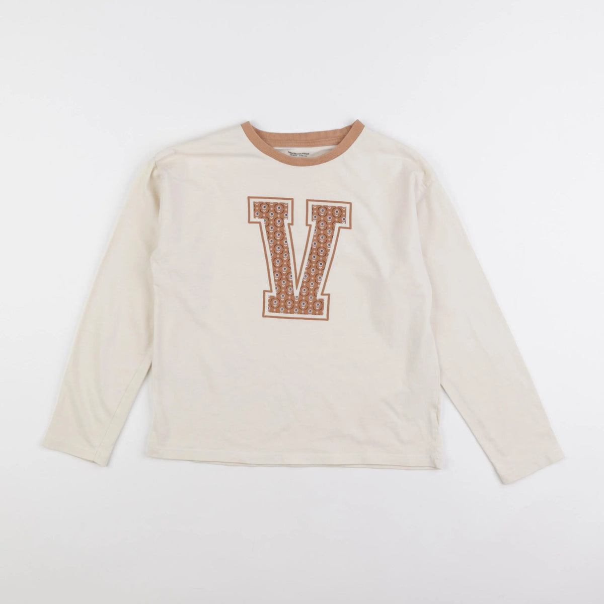 Vertbaudet - tee-shirt beige - 10 ans