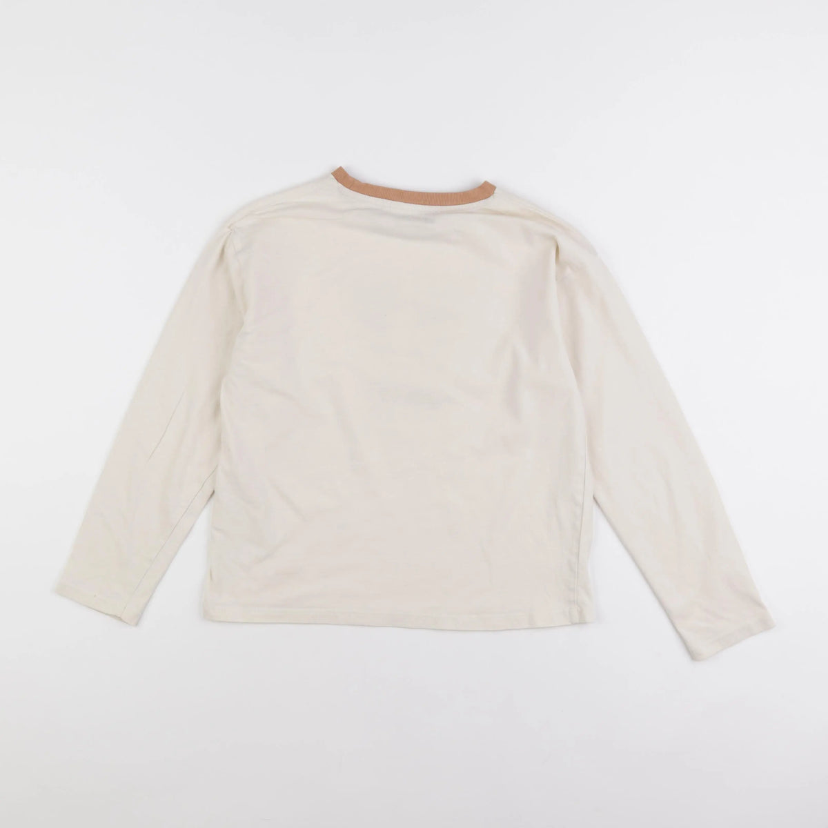 Vertbaudet - tee-shirt beige - 10 ans