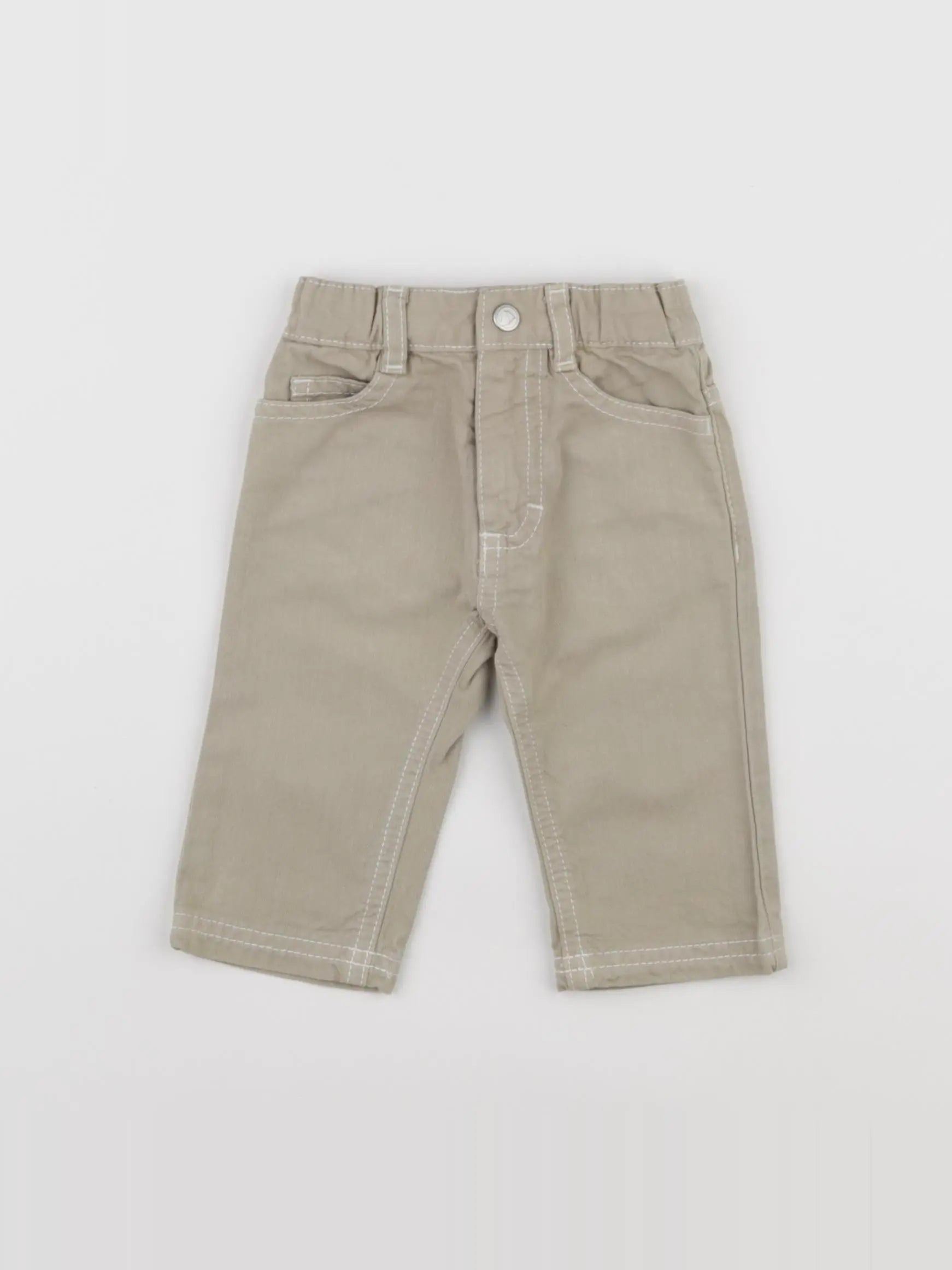 Petit Bateau - pantalon beige - 3 mois